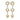 Shapes of ♥♥♥ earrings with 0.75 total diamond weight