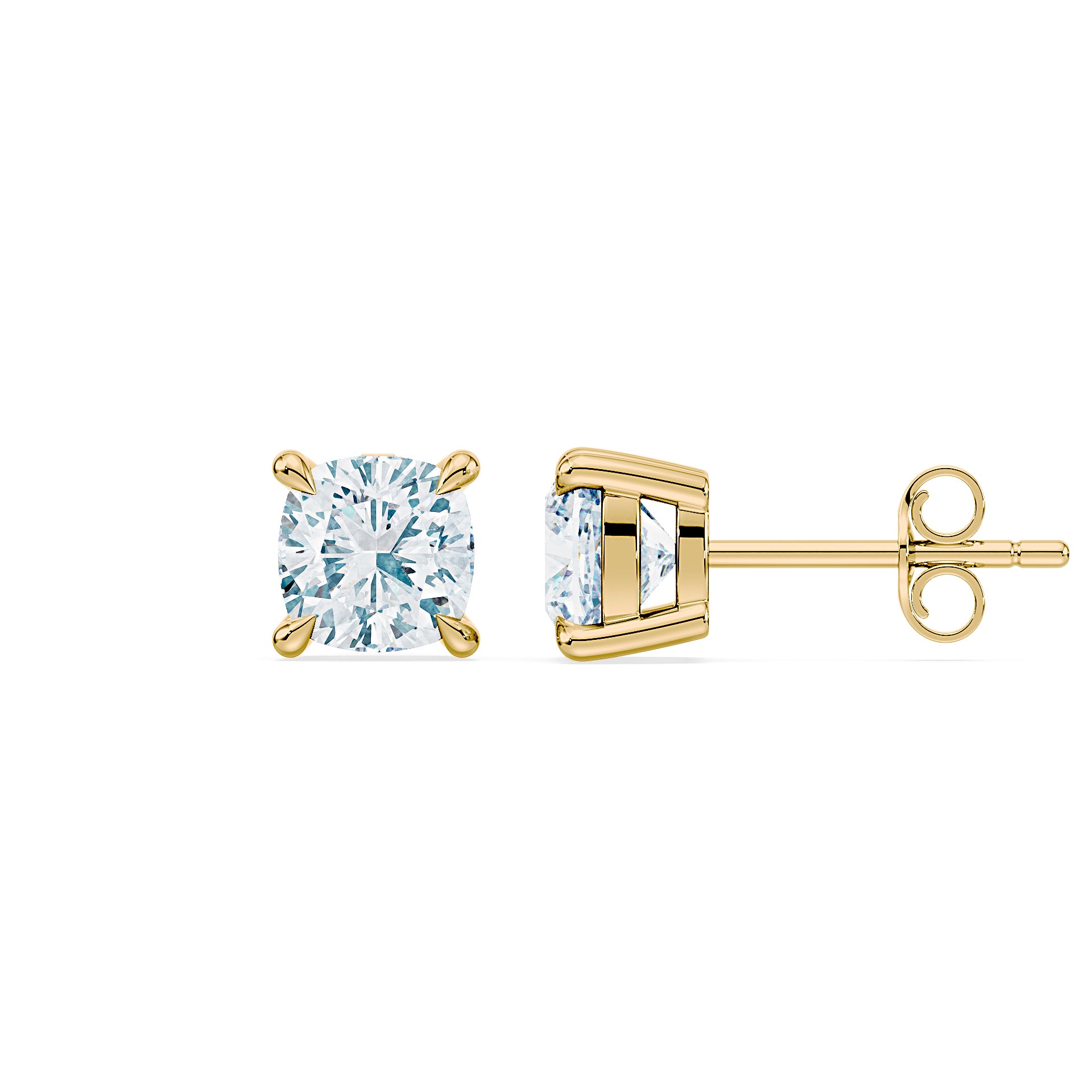 (Royal Asscher Cushion - Yellow)