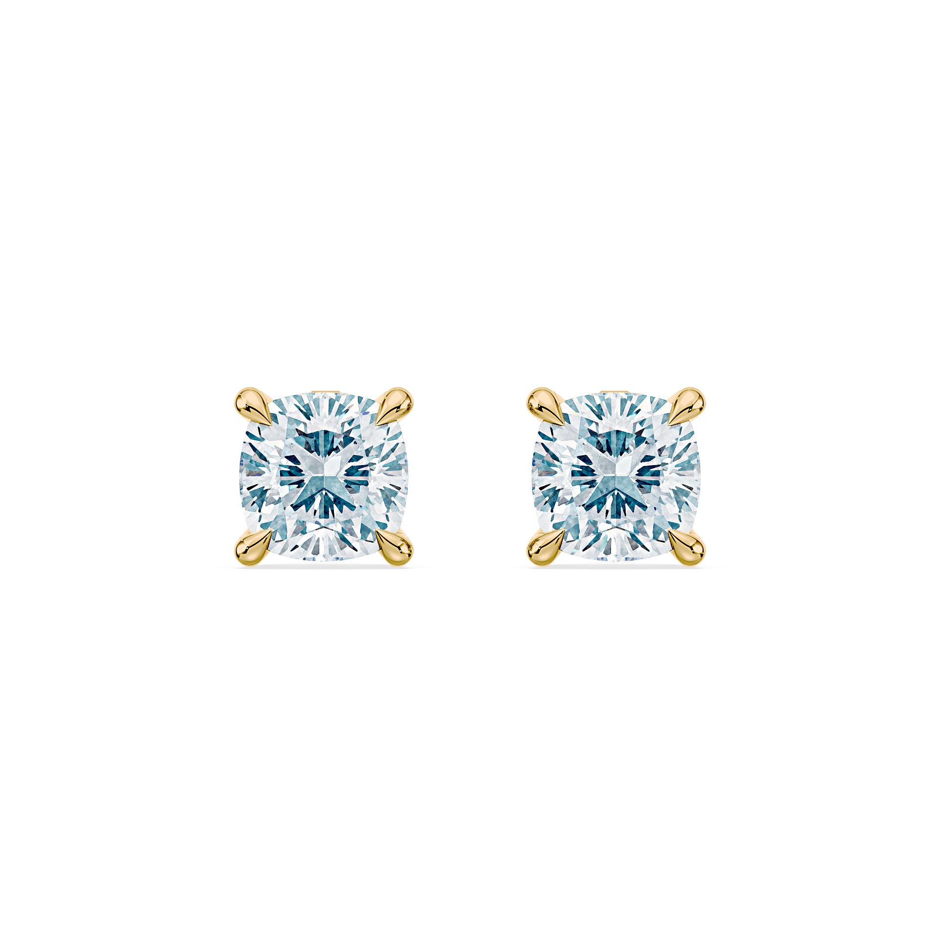 (Royal Asscher Cushion - Yellow)