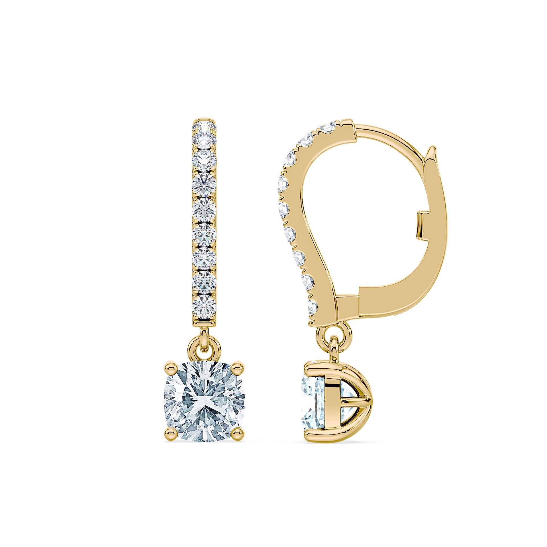 (Royal Asscher Cushion - Yellow)