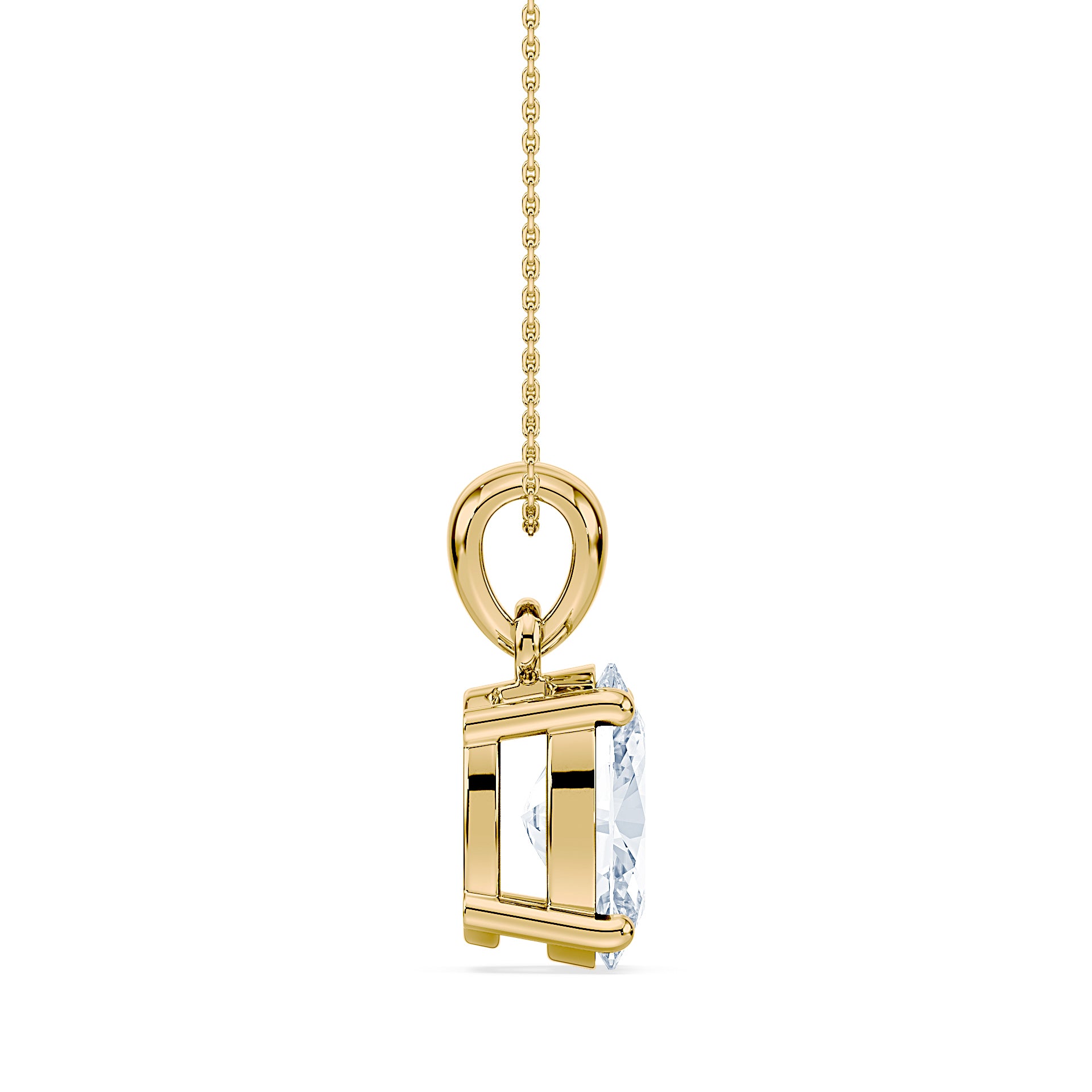 (Royal Asscher Oval - Yellow)