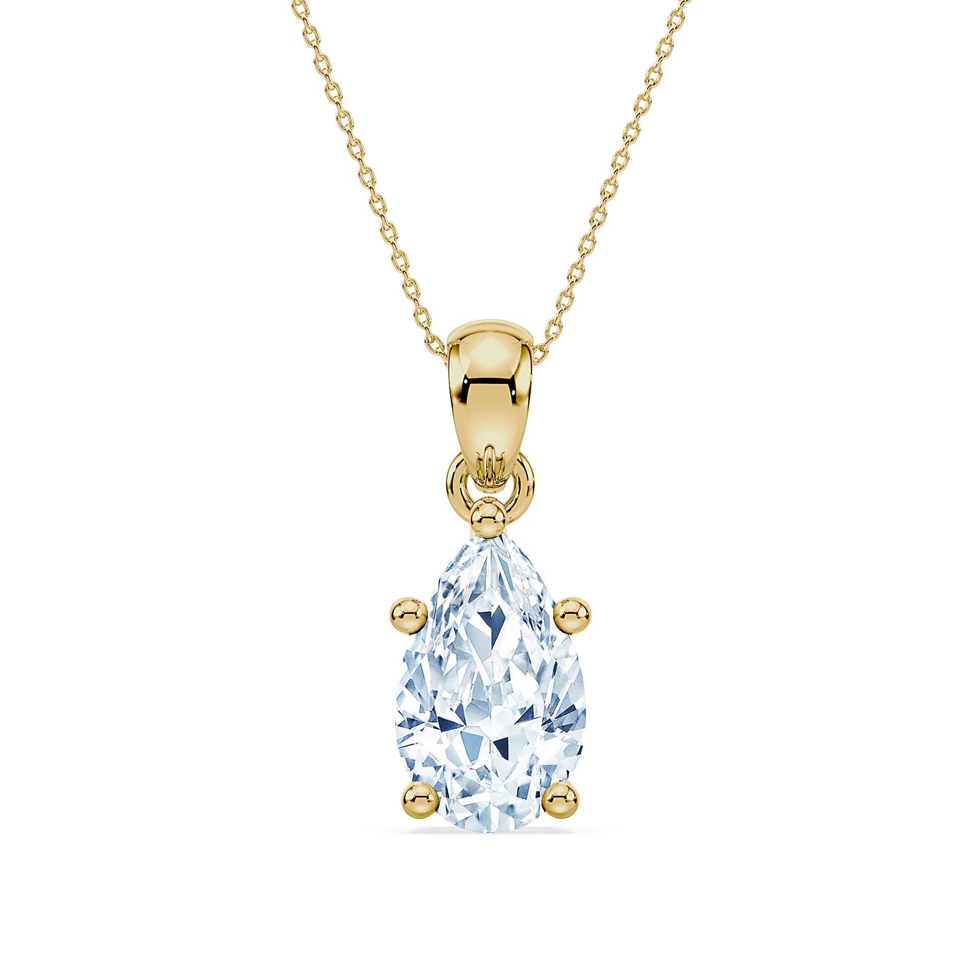 (Royal Asscher Pear - Yellow)