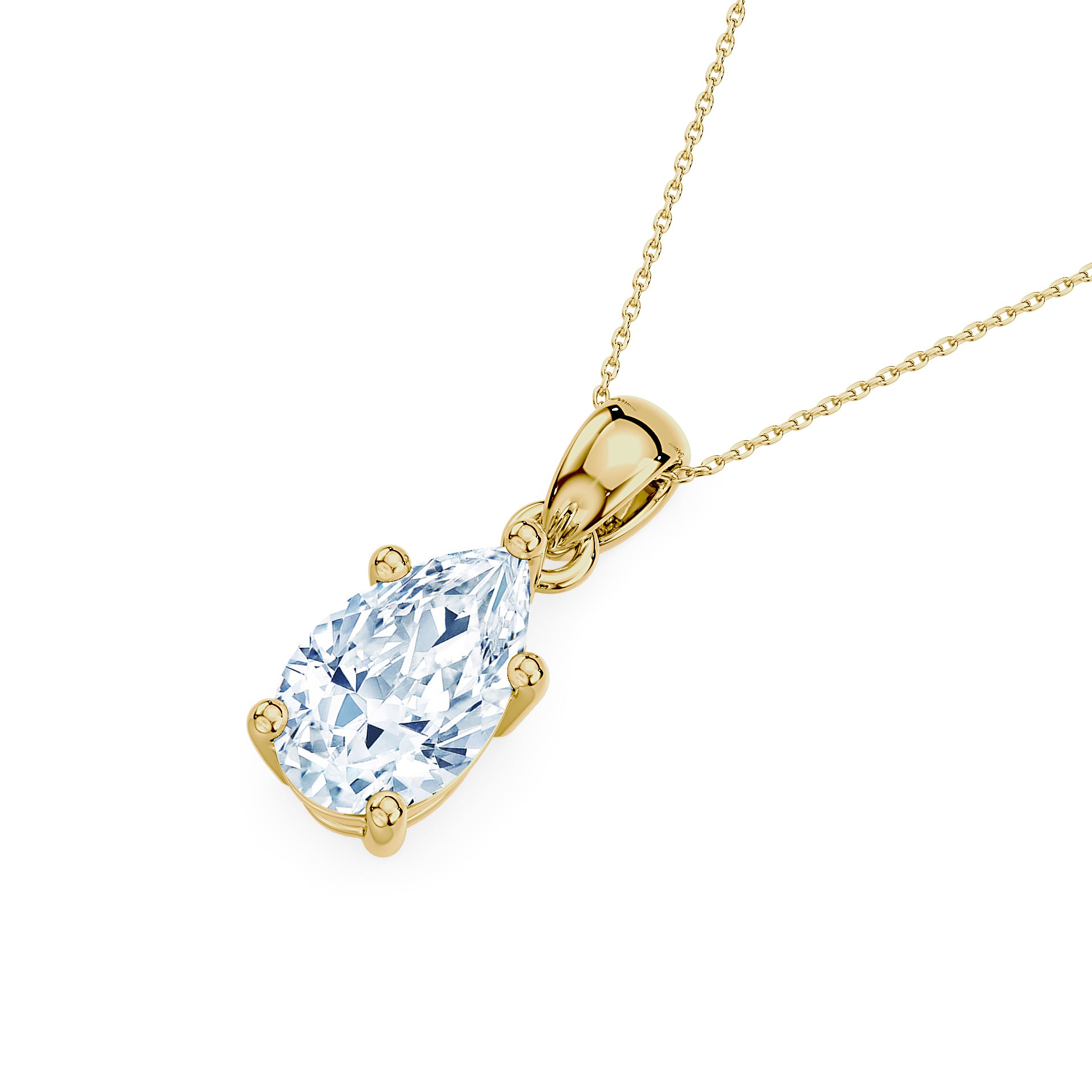 (Royal Asscher Pear - Yellow)