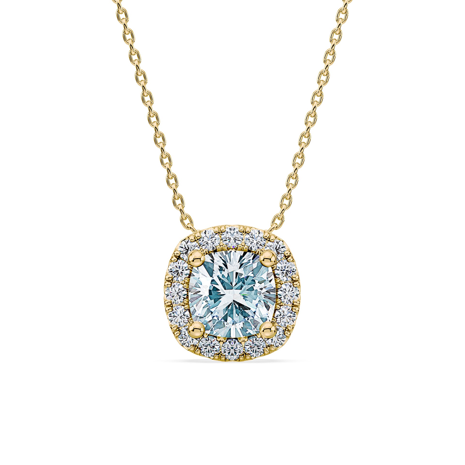 (Royal Asscher Cushion - Yellow)