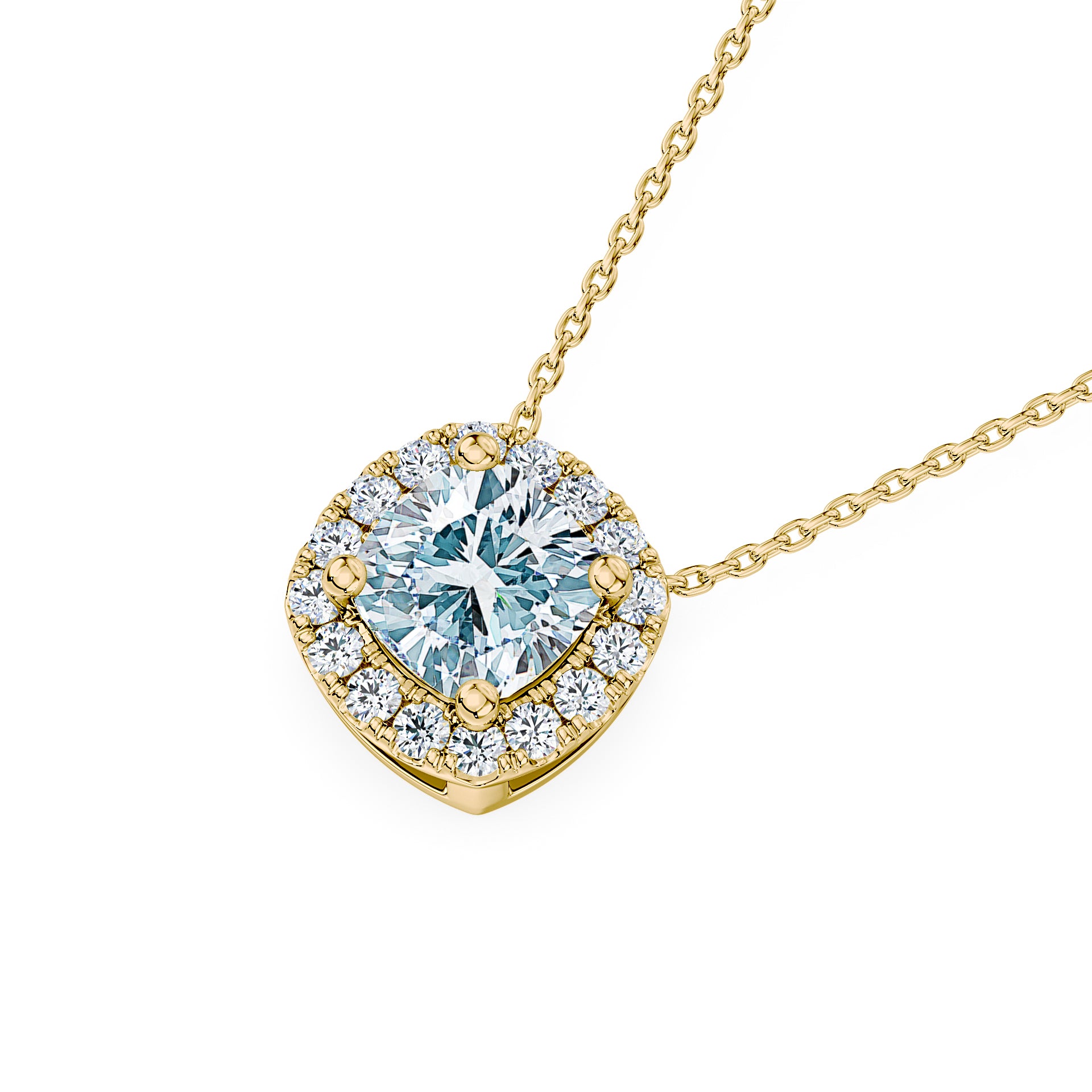 (Royal Asscher Cushion - Yellow)