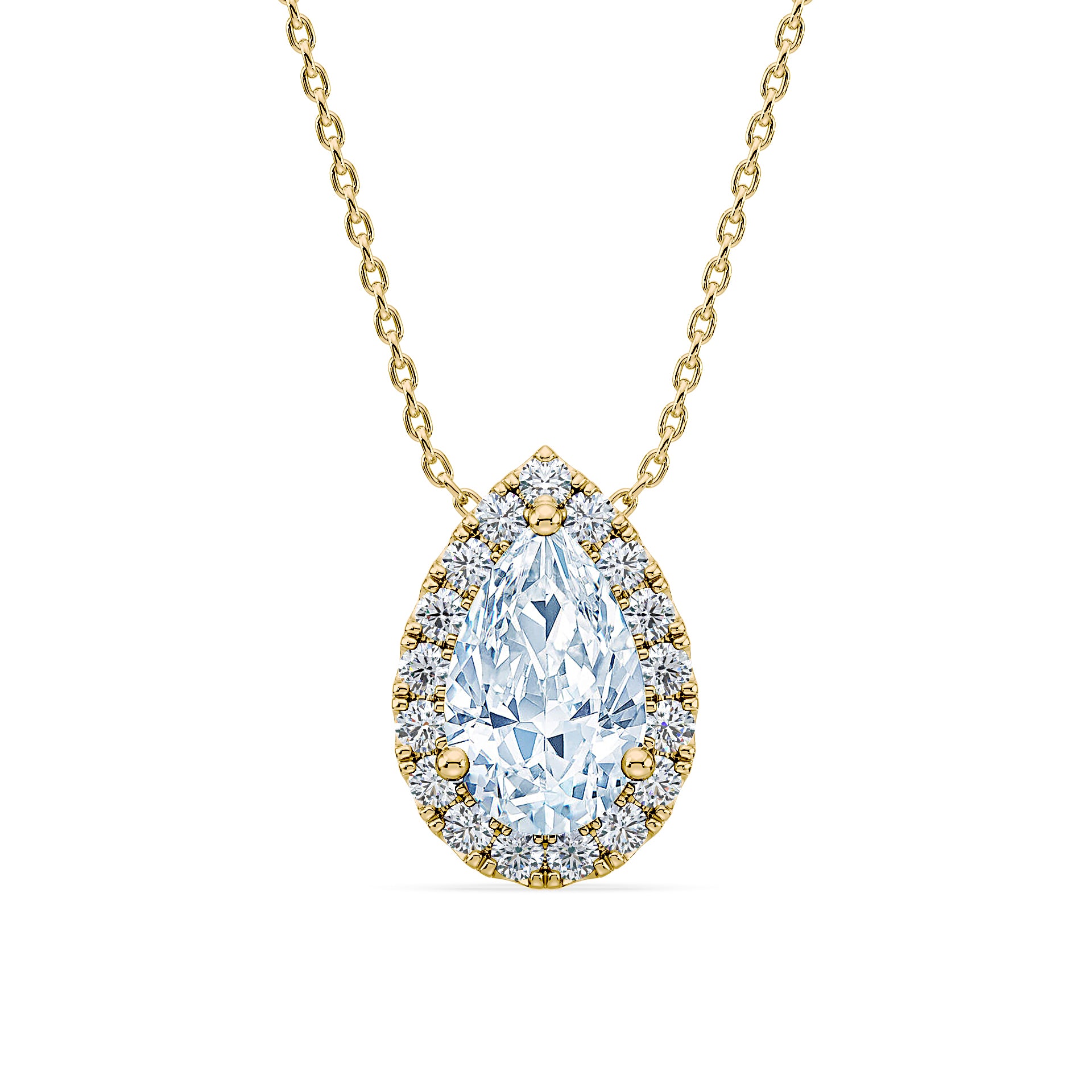 (Royal Asscher Pear - Yellow)