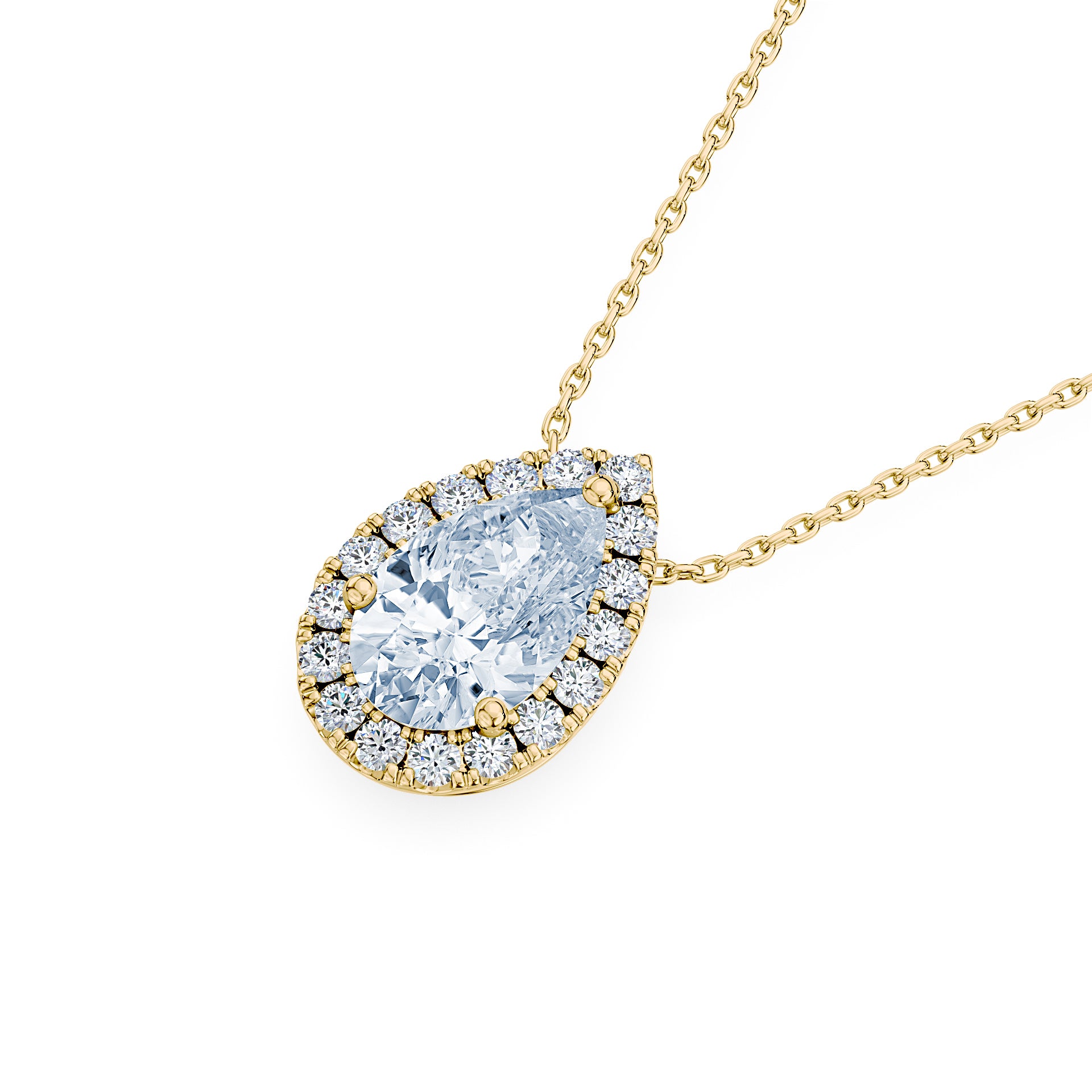 (Royal Asscher Pear - Yellow)
