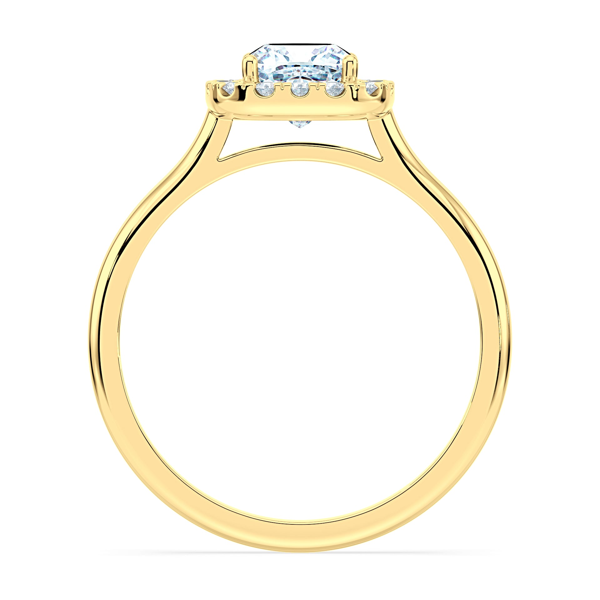 (Royal Asscher Cushion - Yellow)