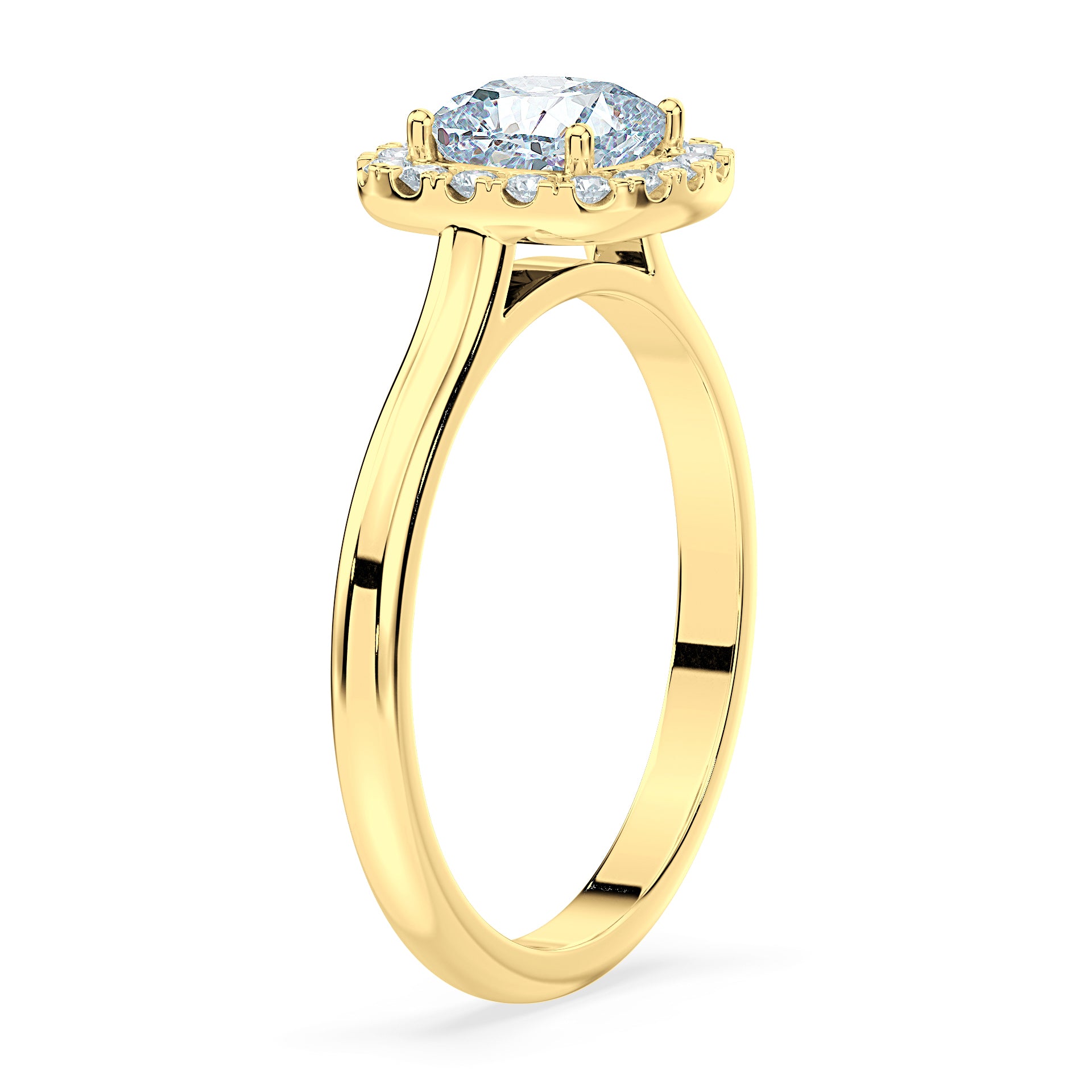 (Royal Asscher Cushion - Yellow)