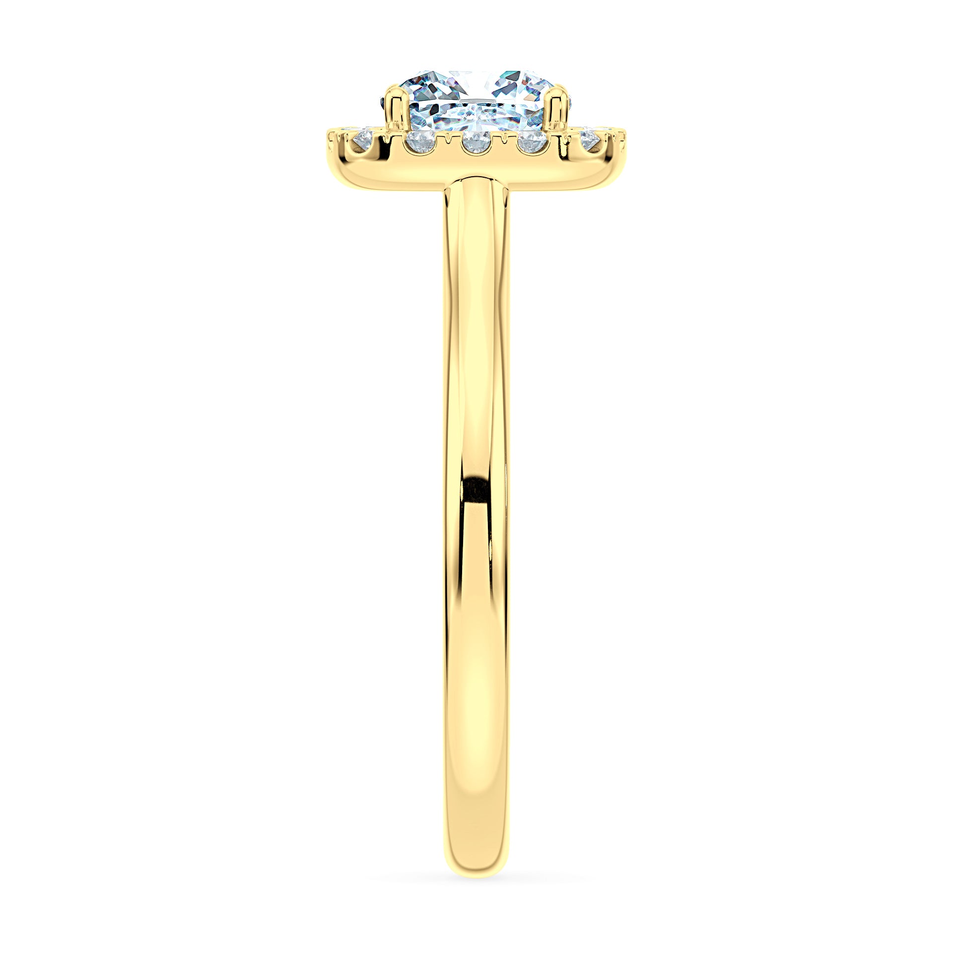 (Royal Asscher Cushion - Yellow)