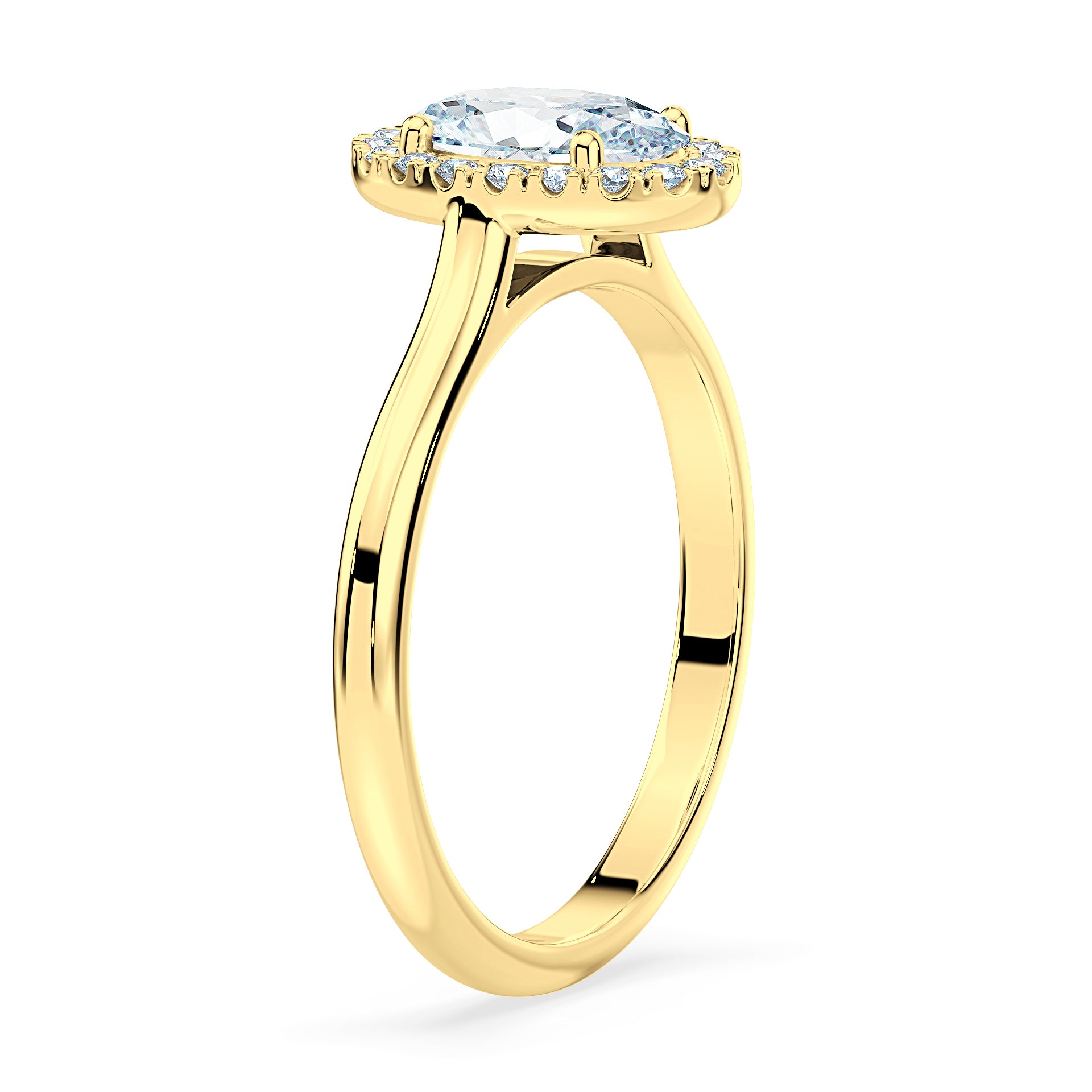 (Royal Asscher Oval - Yellow)