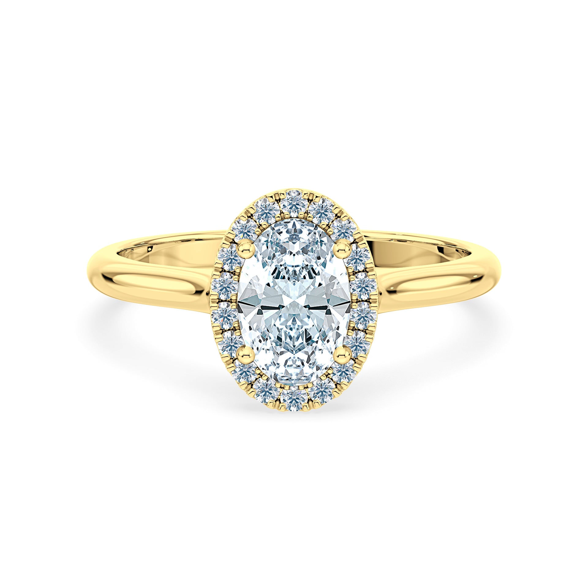(Royal Asscher Oval - Yellow)