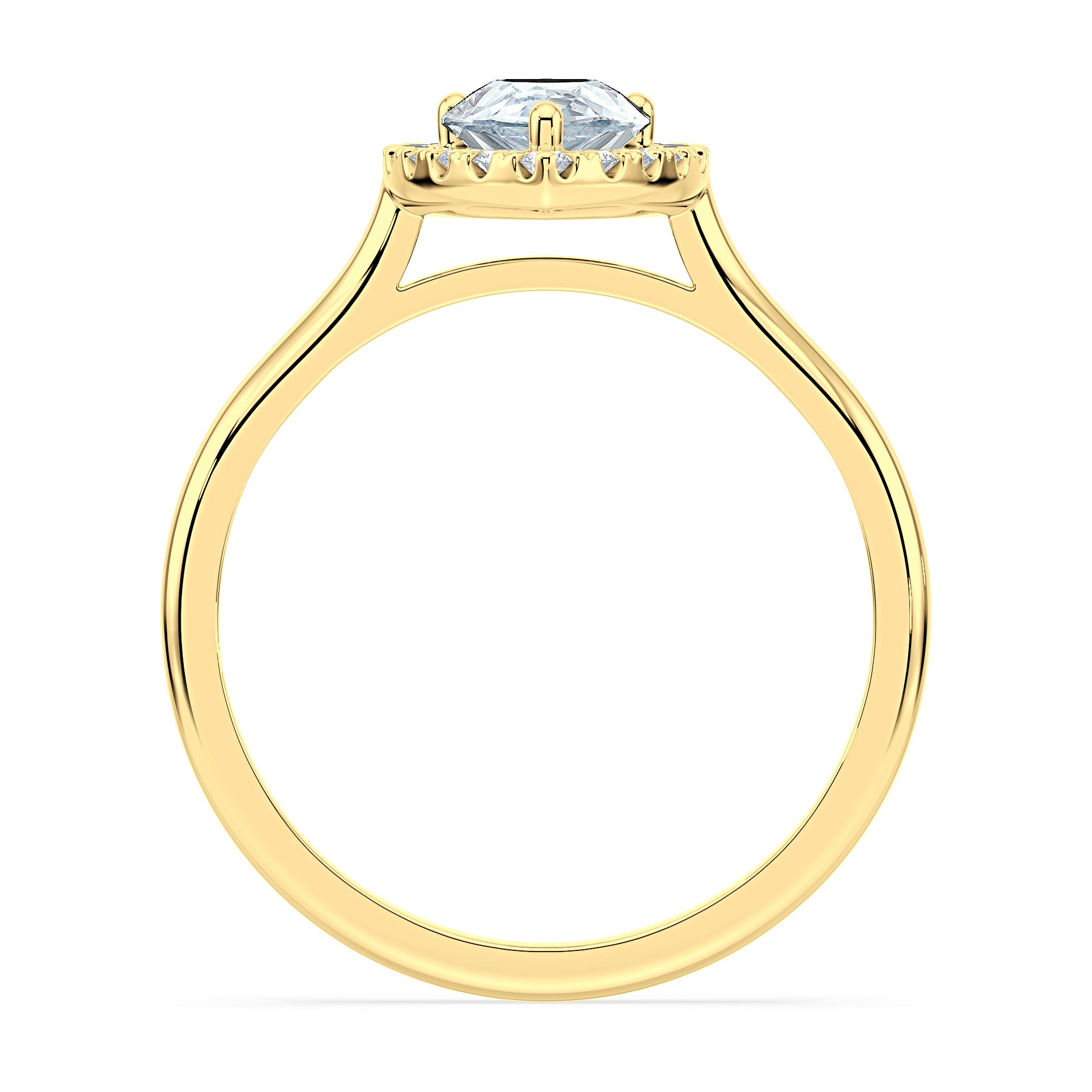(Royal Asscher Pear - Yellow)