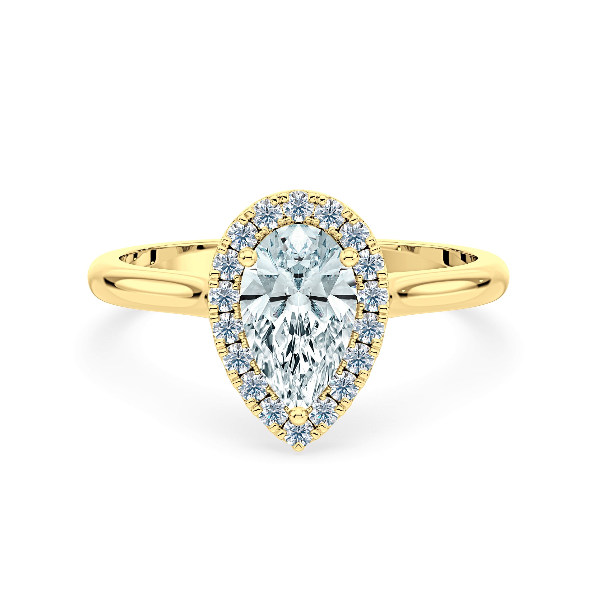 (Royal Asscher Pear - Yellow)