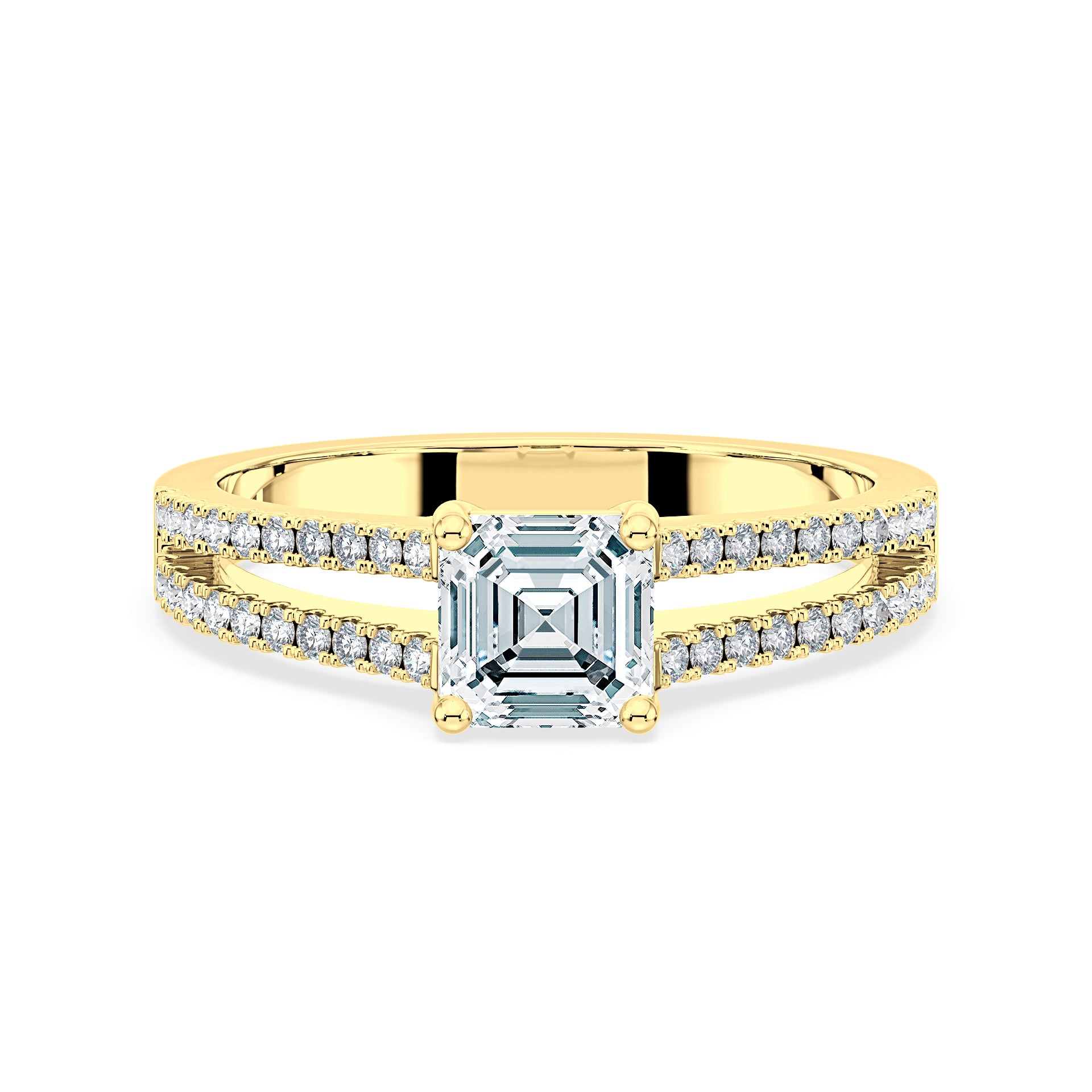 (Royal Asscher Cut - Yellow)