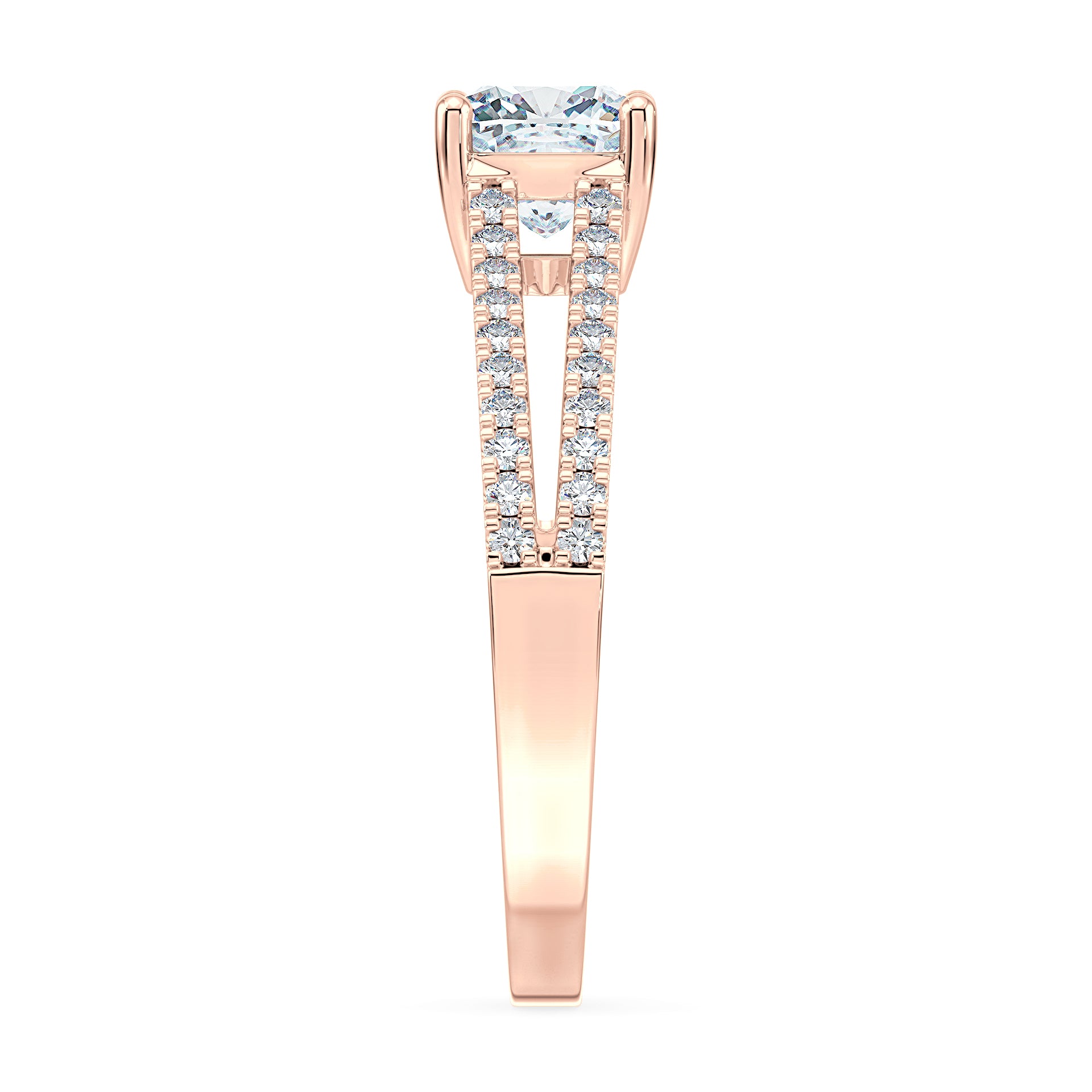 (Royal Asscher Cushion - Rose)