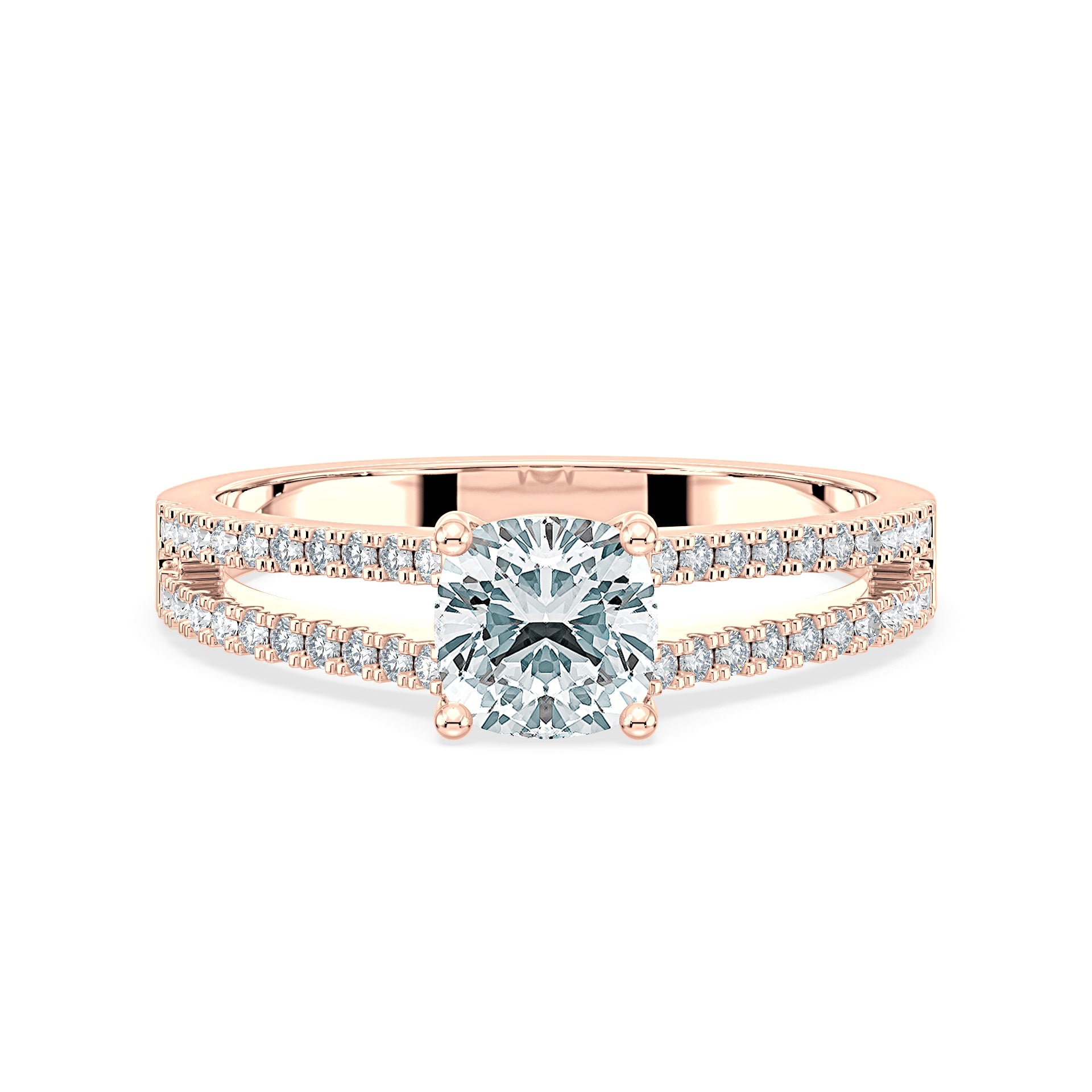 (Royal Asscher Cushion - Rose)