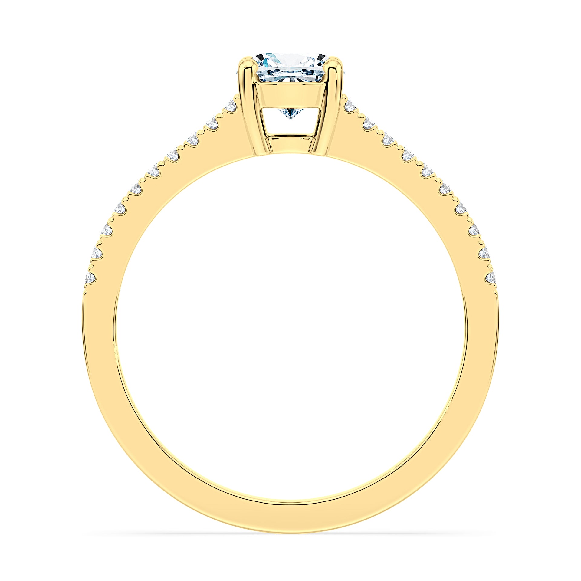 (Royal Asscher Oval - Yellow)