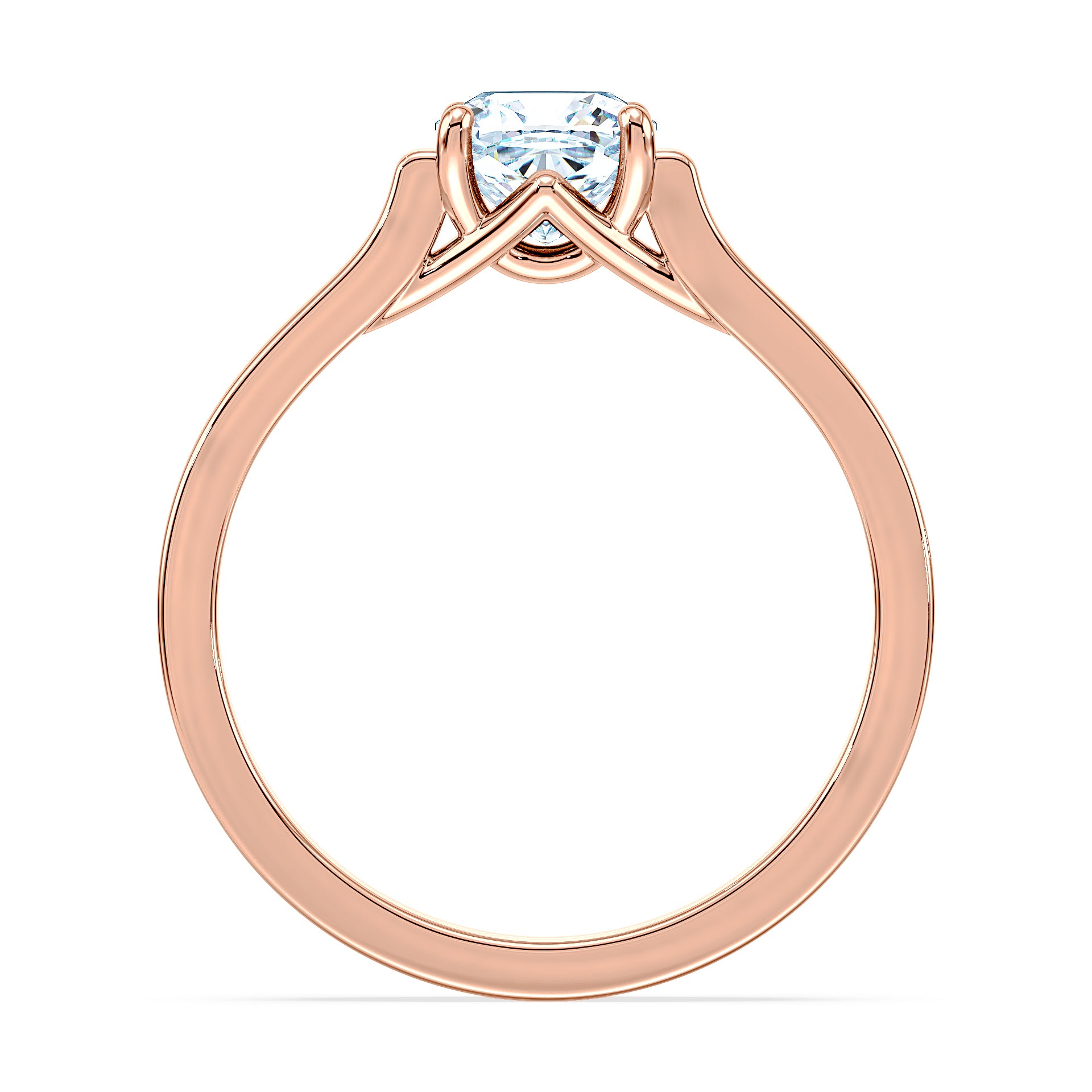(Royal Asscher Cushion - Rose)