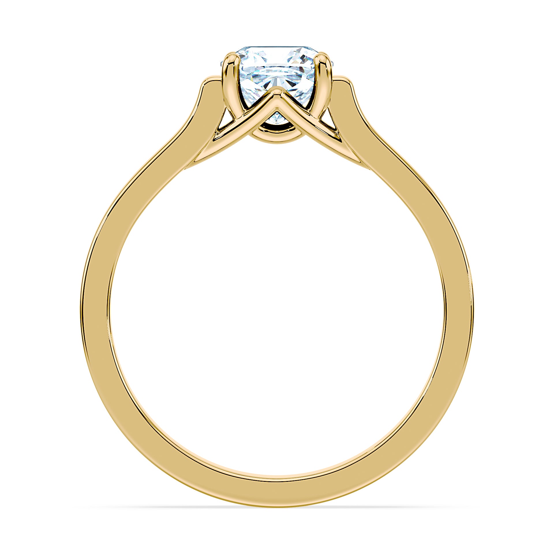 (Royal Asscher Cushion - Yellow)