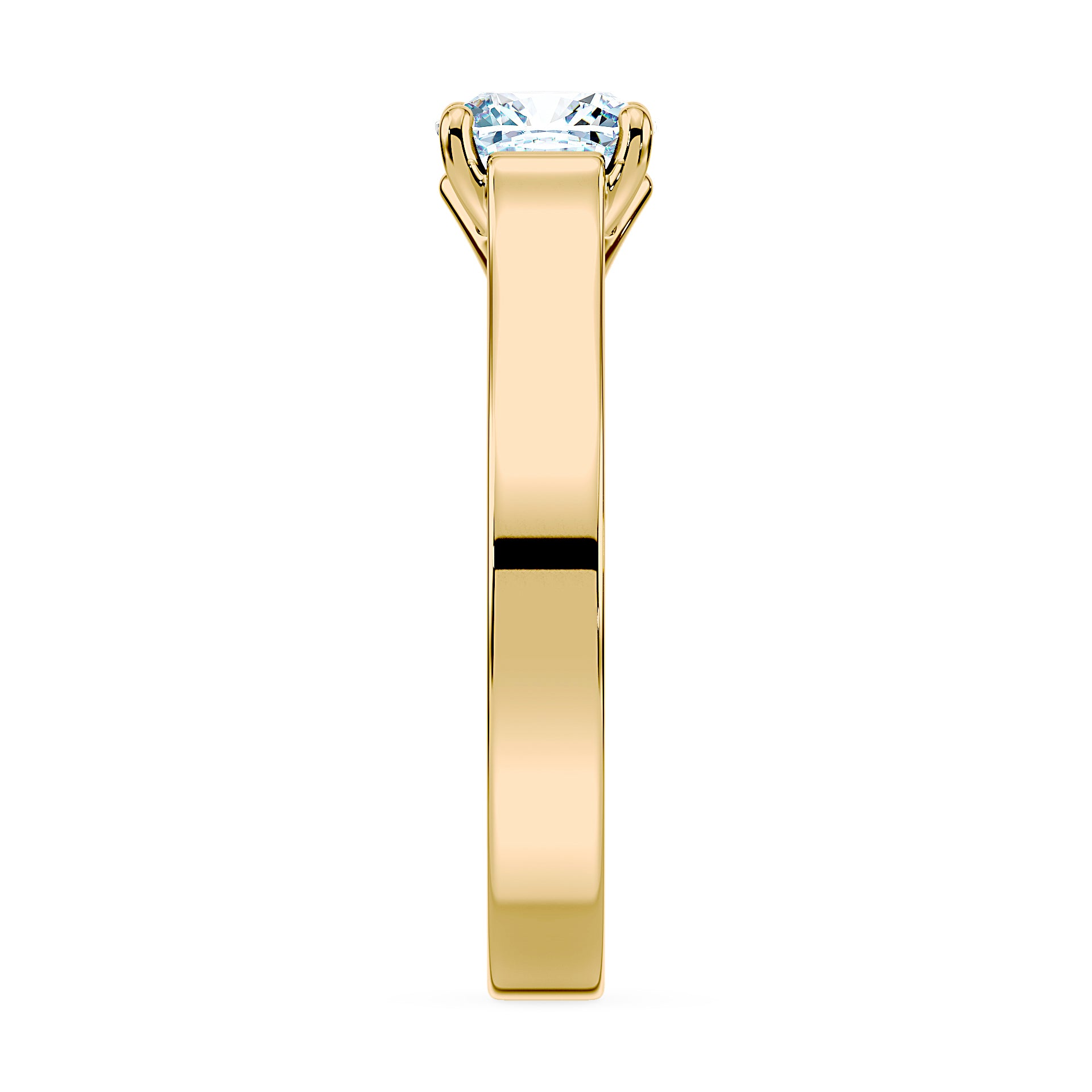 (Royal Asscher Cushion - Yellow)