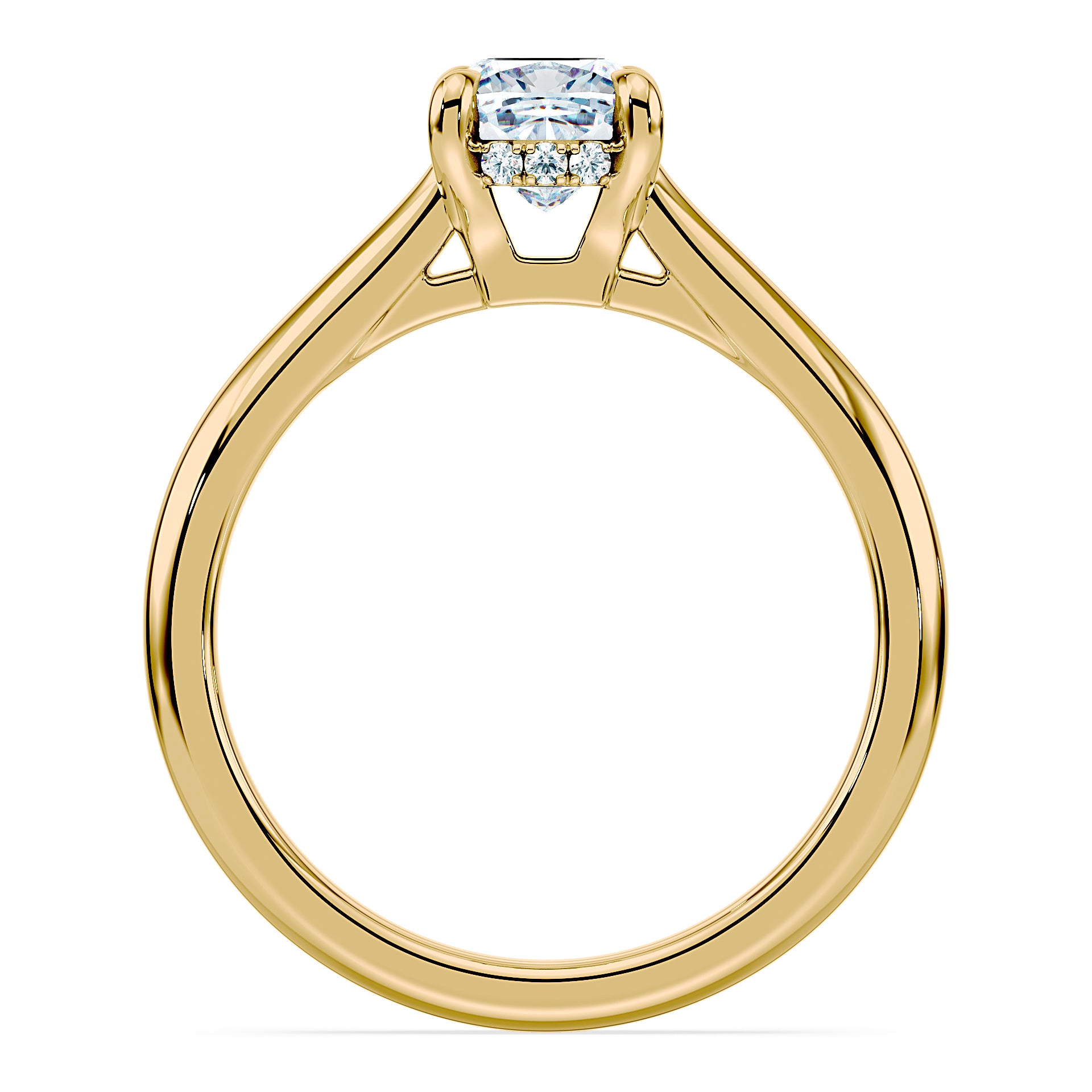 (Royal Asscher Cushion - Yellow)