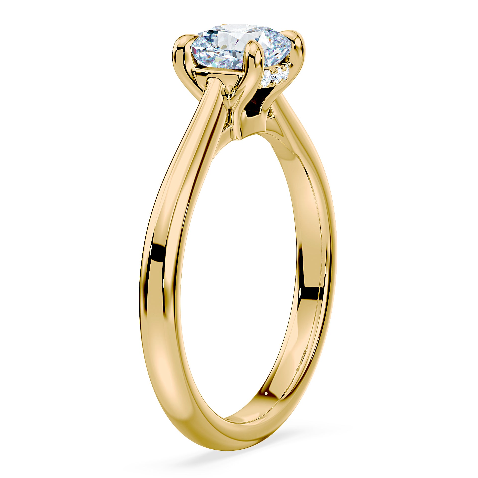 (Royal Asscher Cushion - Yellow)