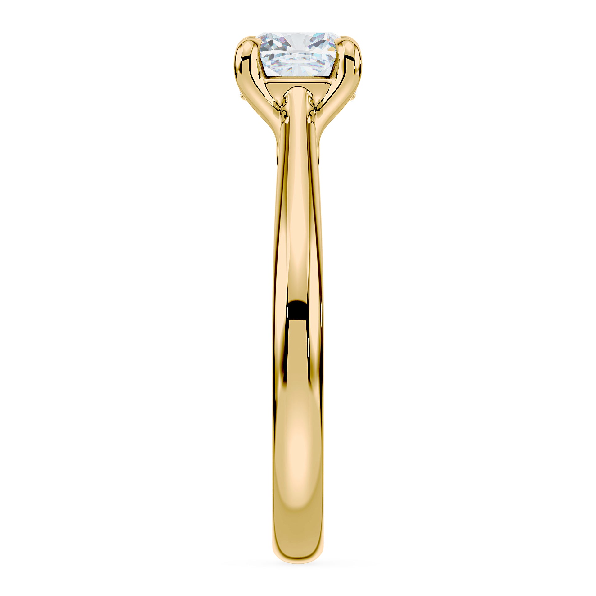 (Royal Asscher Cushion - Yellow)