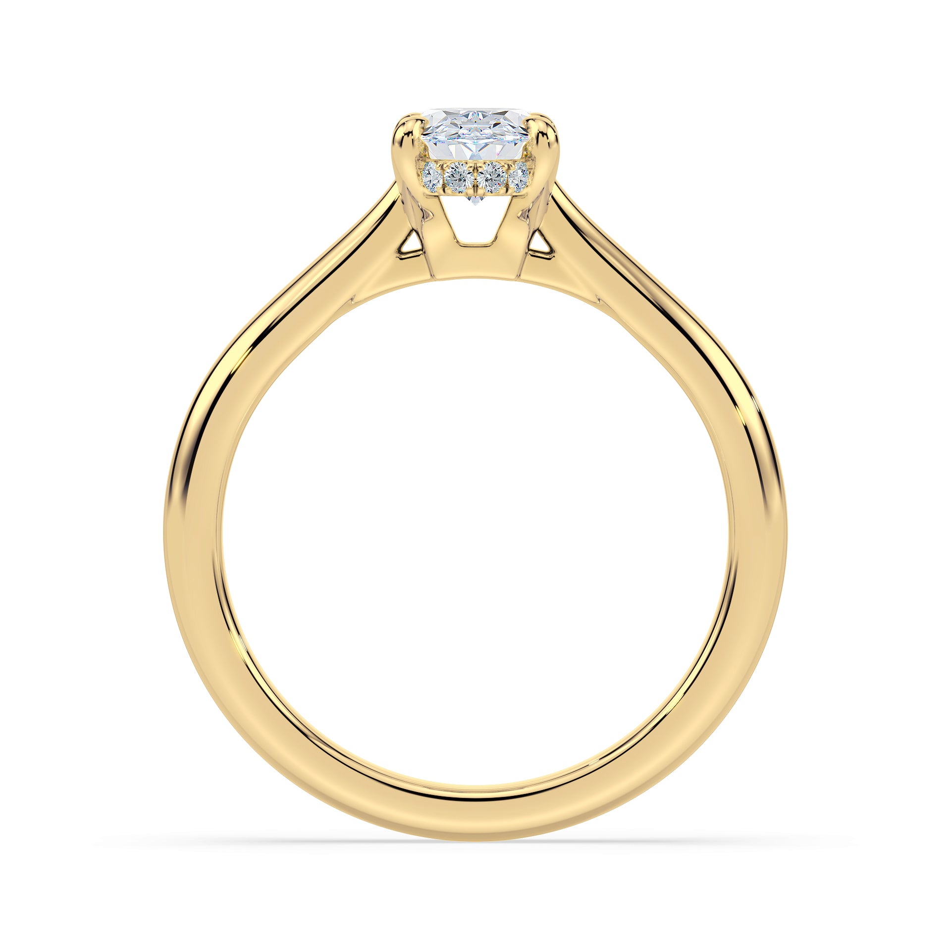 (Royal Asscher Oval - Yellow)