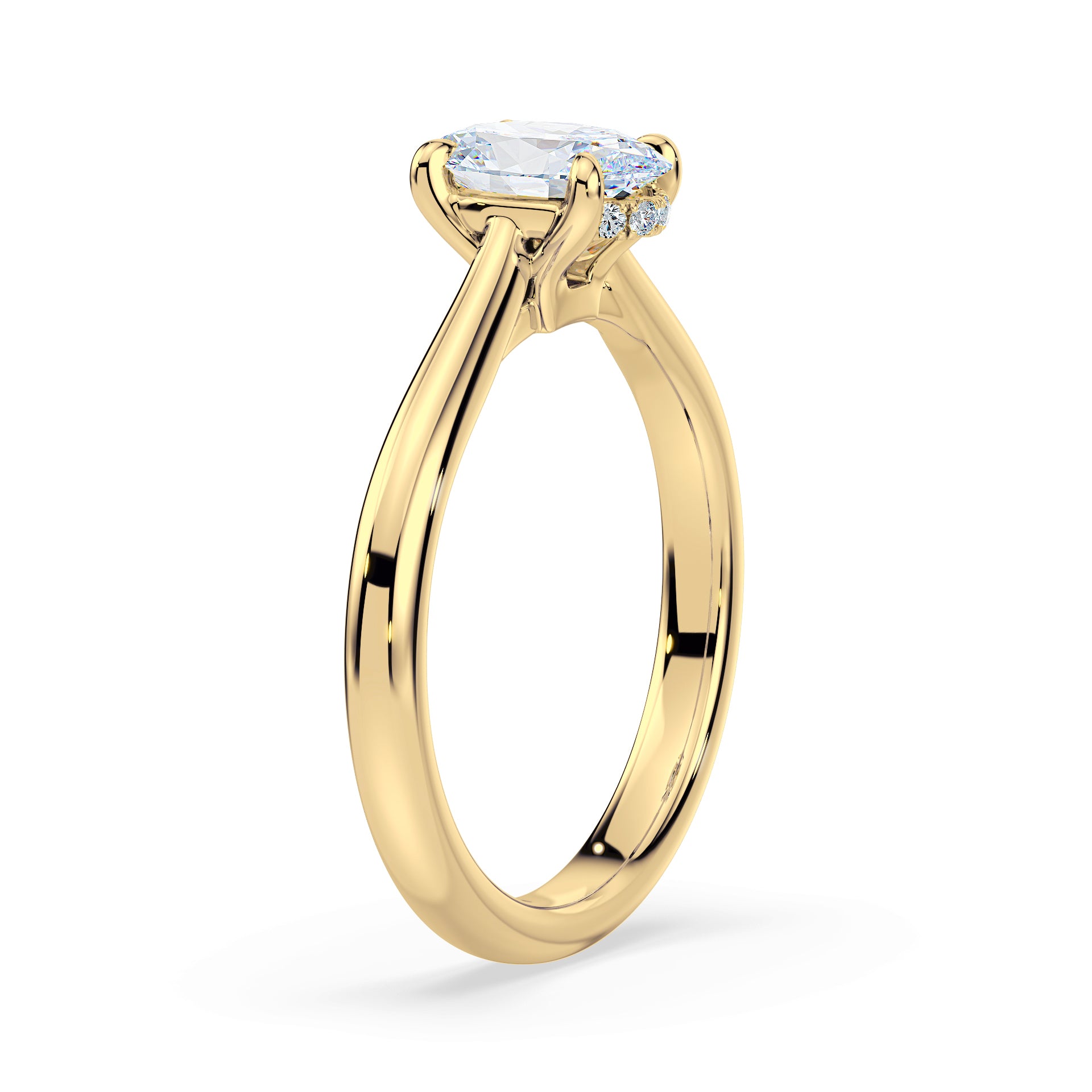 (Royal Asscher Oval - Yellow)