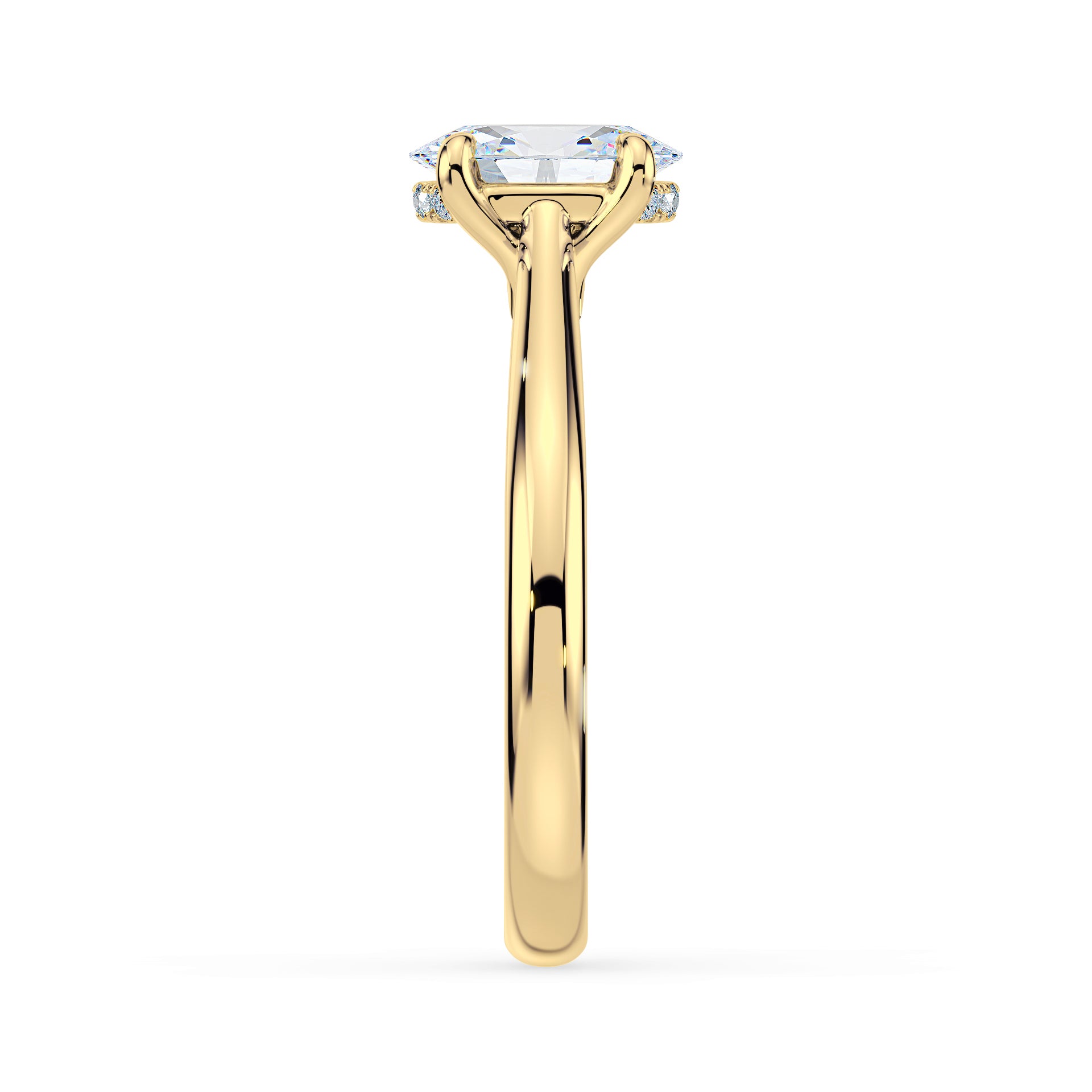 (Royal Asscher Oval - Yellow)