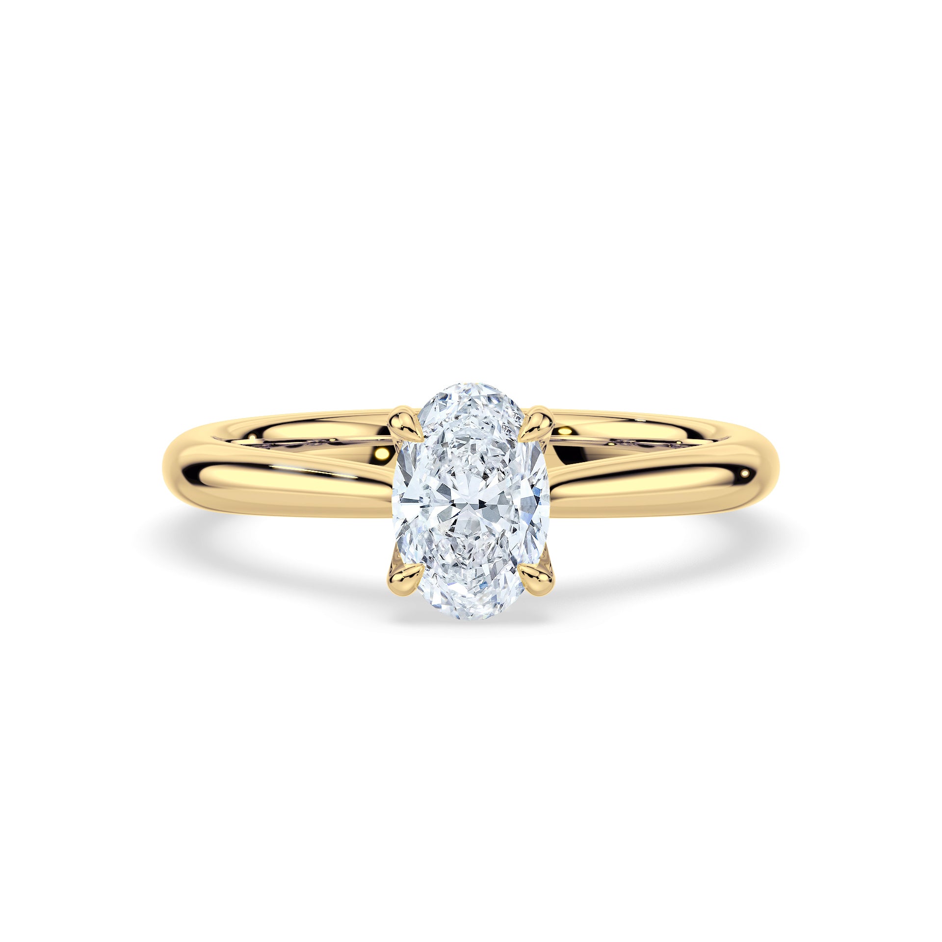 (Royal Asscher Oval - Yellow)