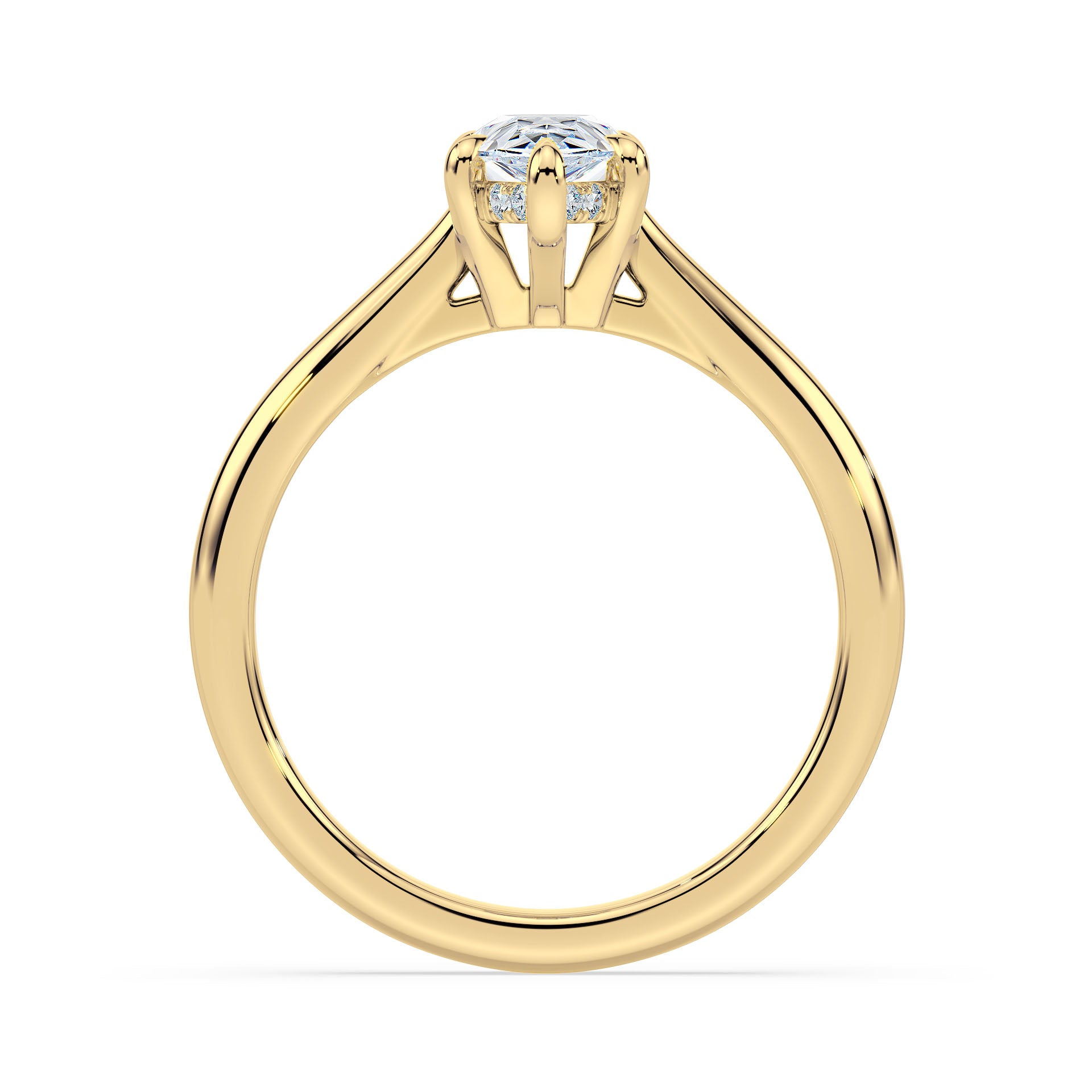 (Royal Asscher Pear - Yellow)