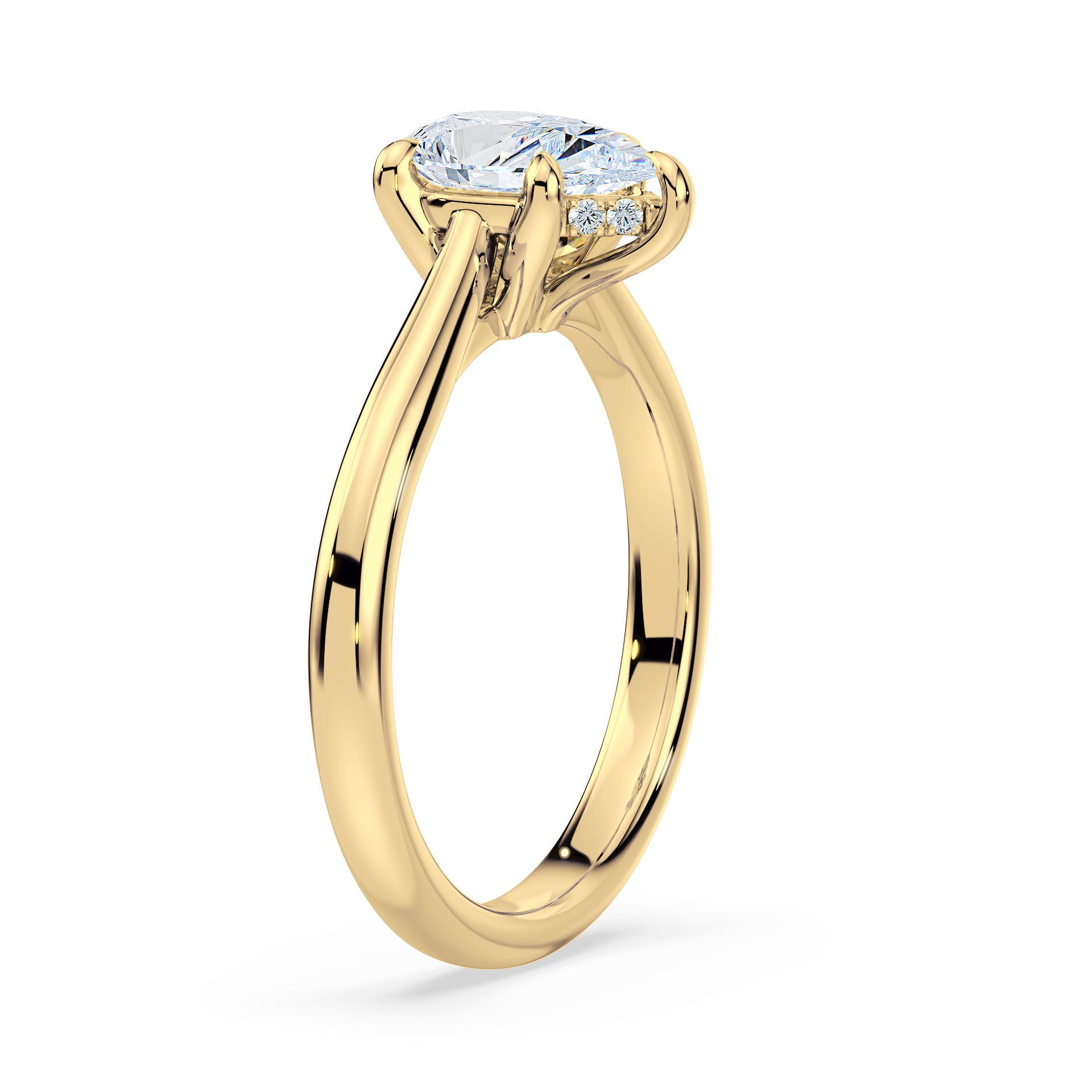 (Royal Asscher Pear - Yellow)