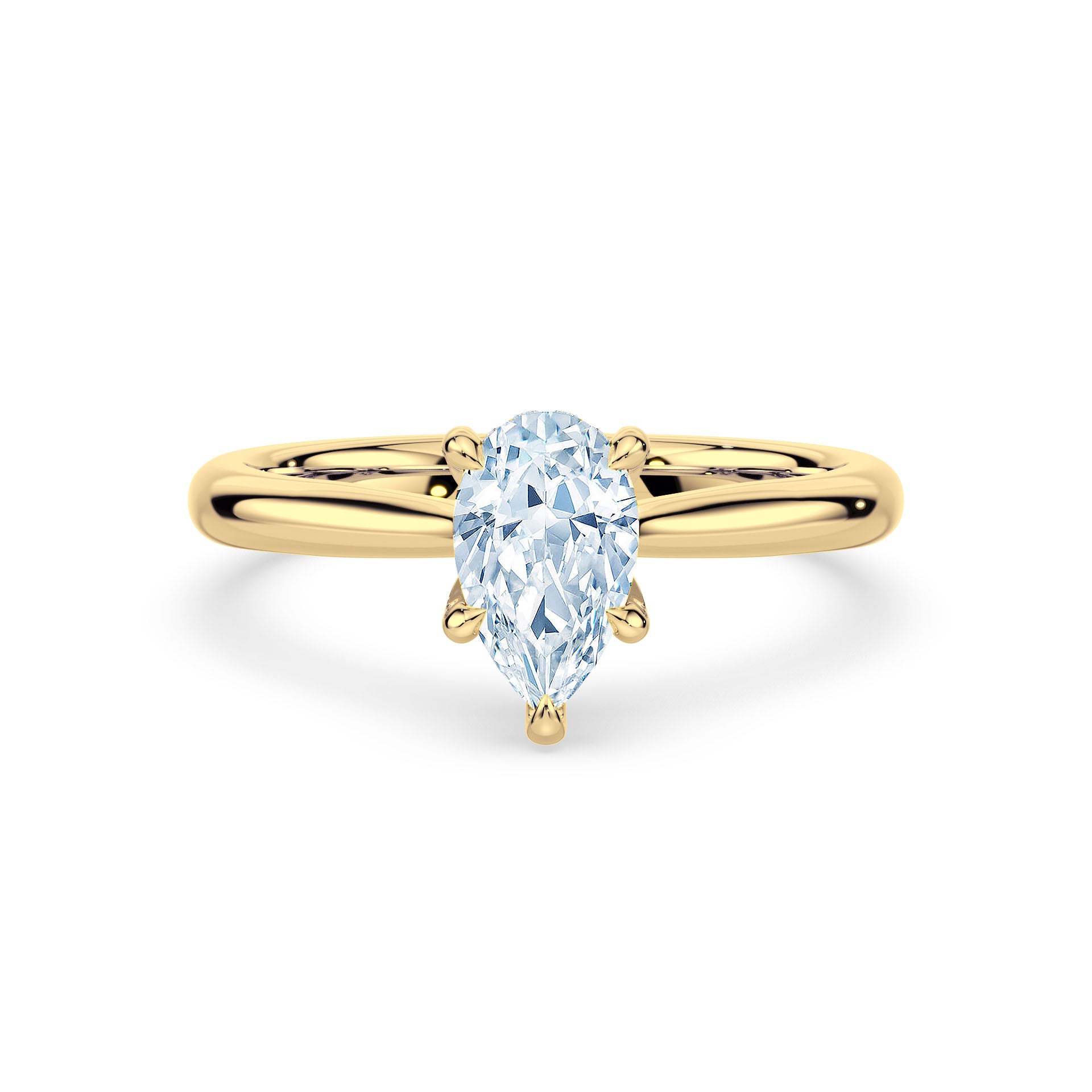 (Royal Asscher Pear - Yellow)