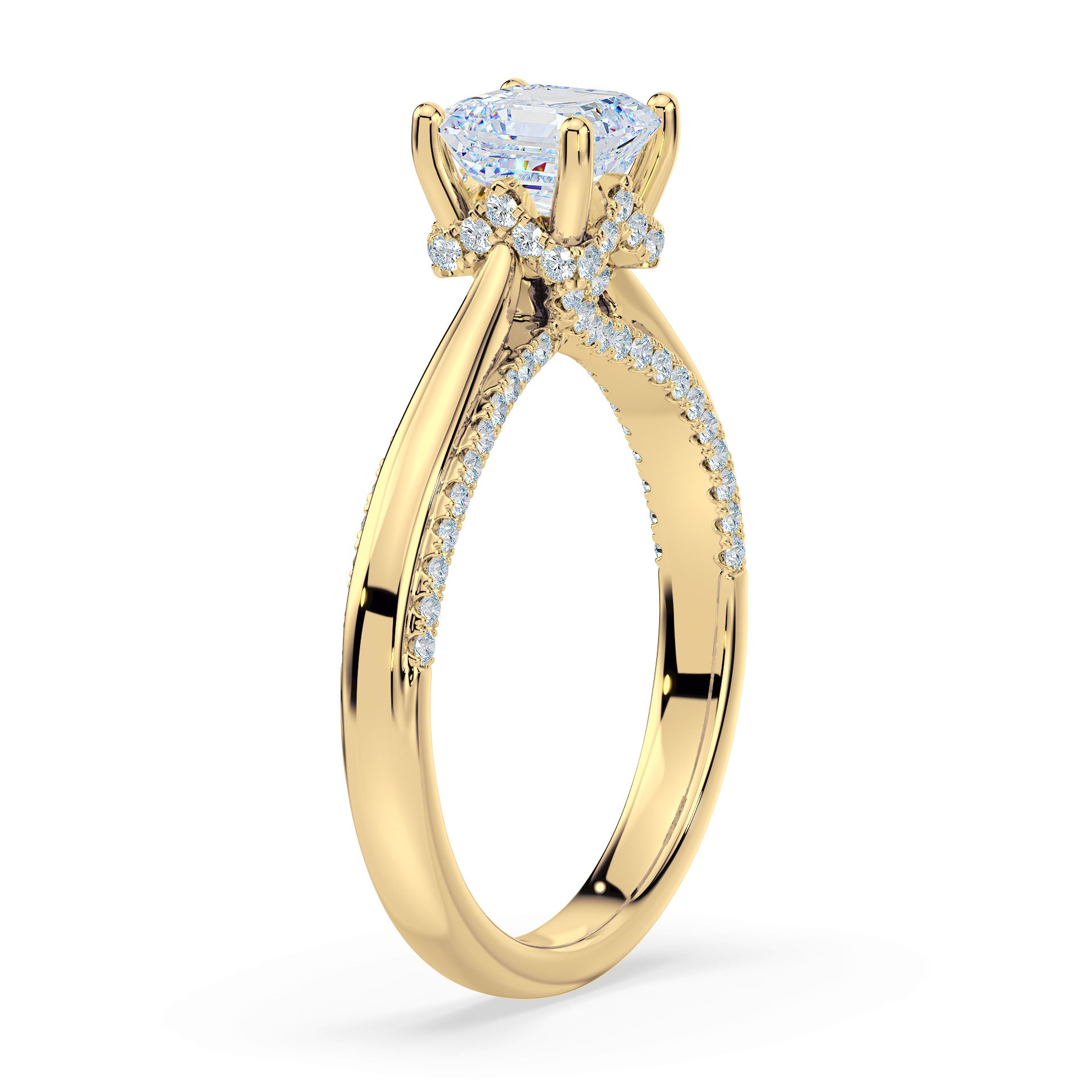 (Royal Asscher Cut - Yellow)