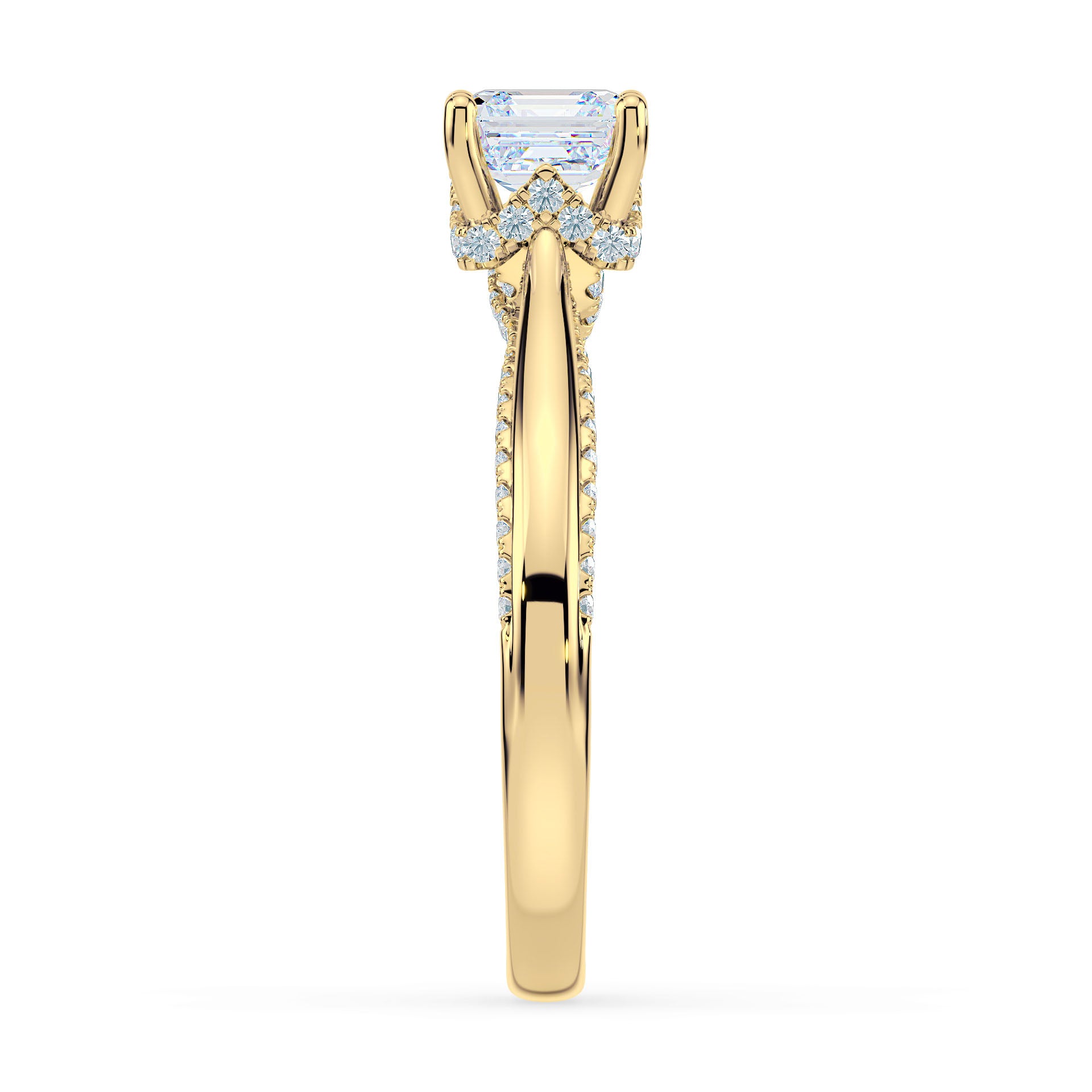 (Royal Asscher Cut - Yellow)