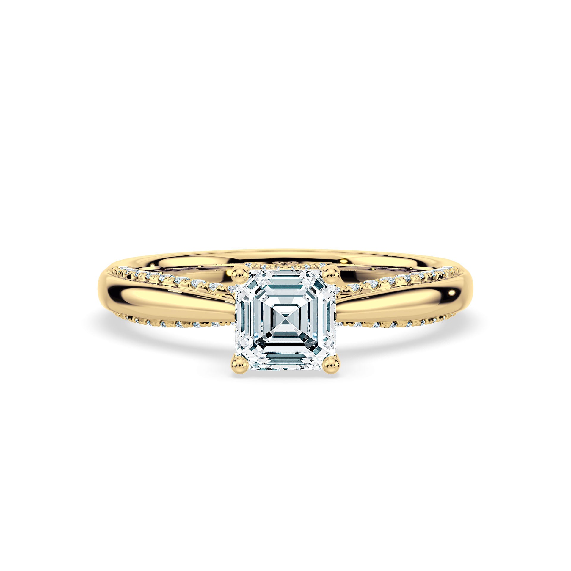 (Royal Asscher Cut - Yellow)
