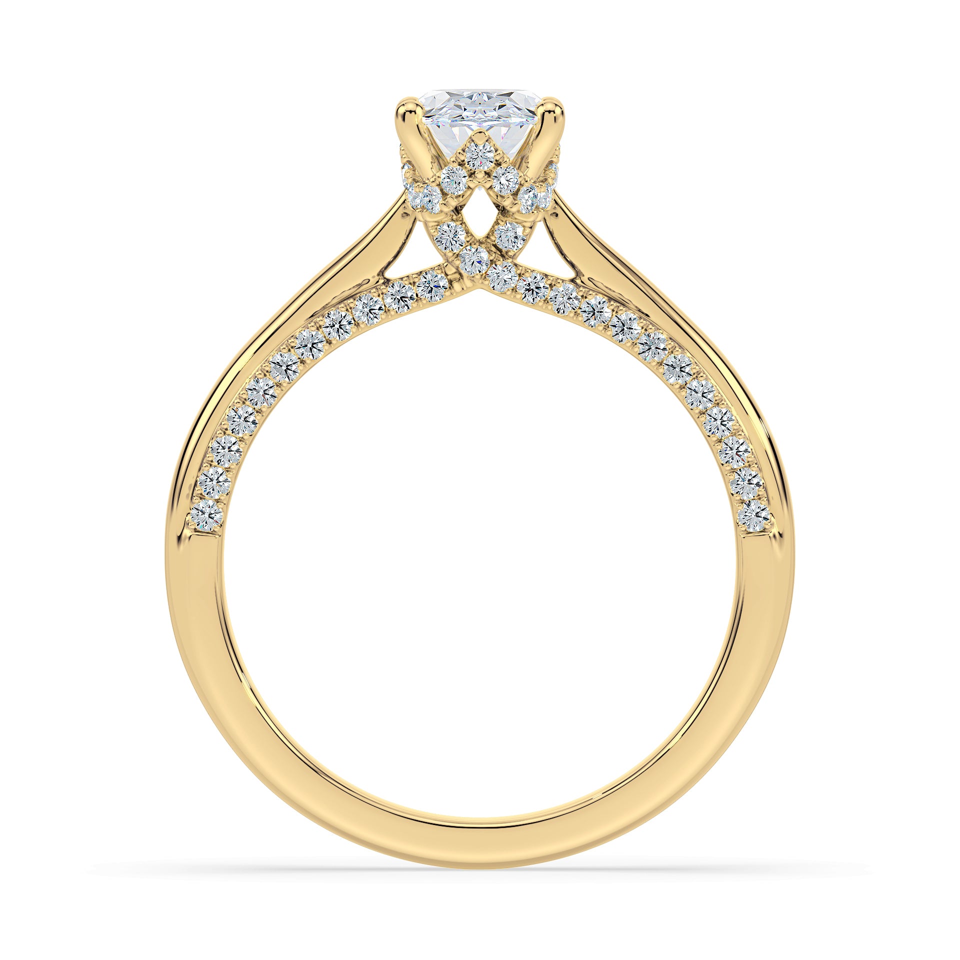 (Royal Asscher Oval - Yellow)