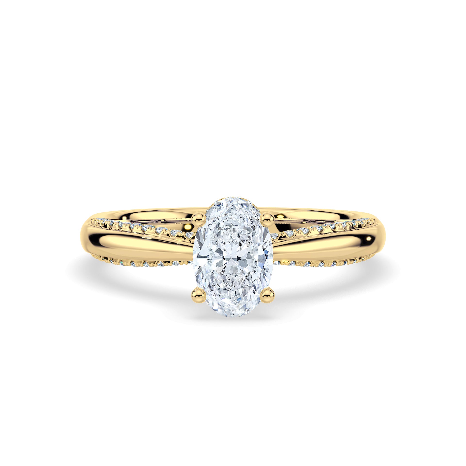 (Royal Asscher Oval - Yellow)