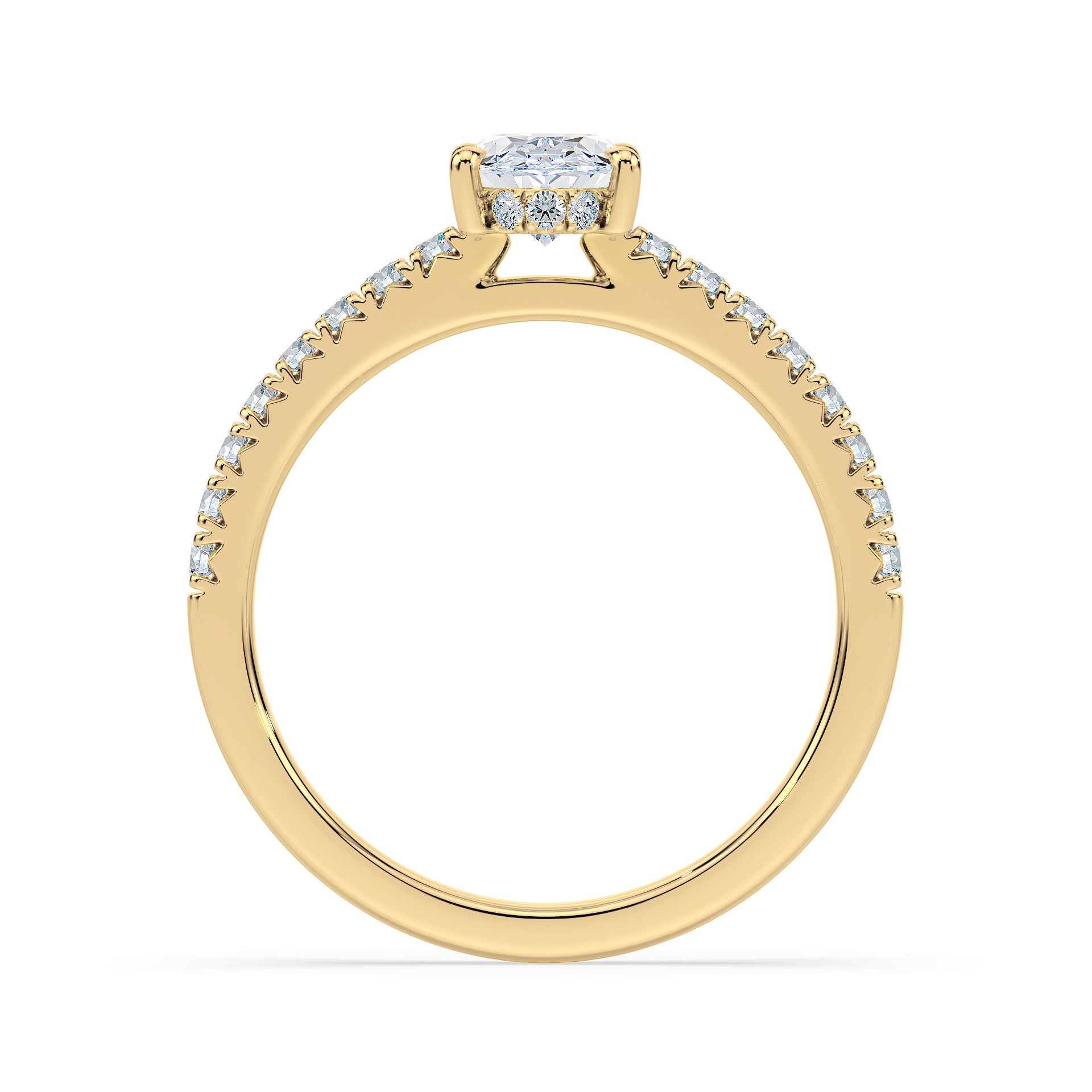 (Royal Asscher Oval - Yellow)