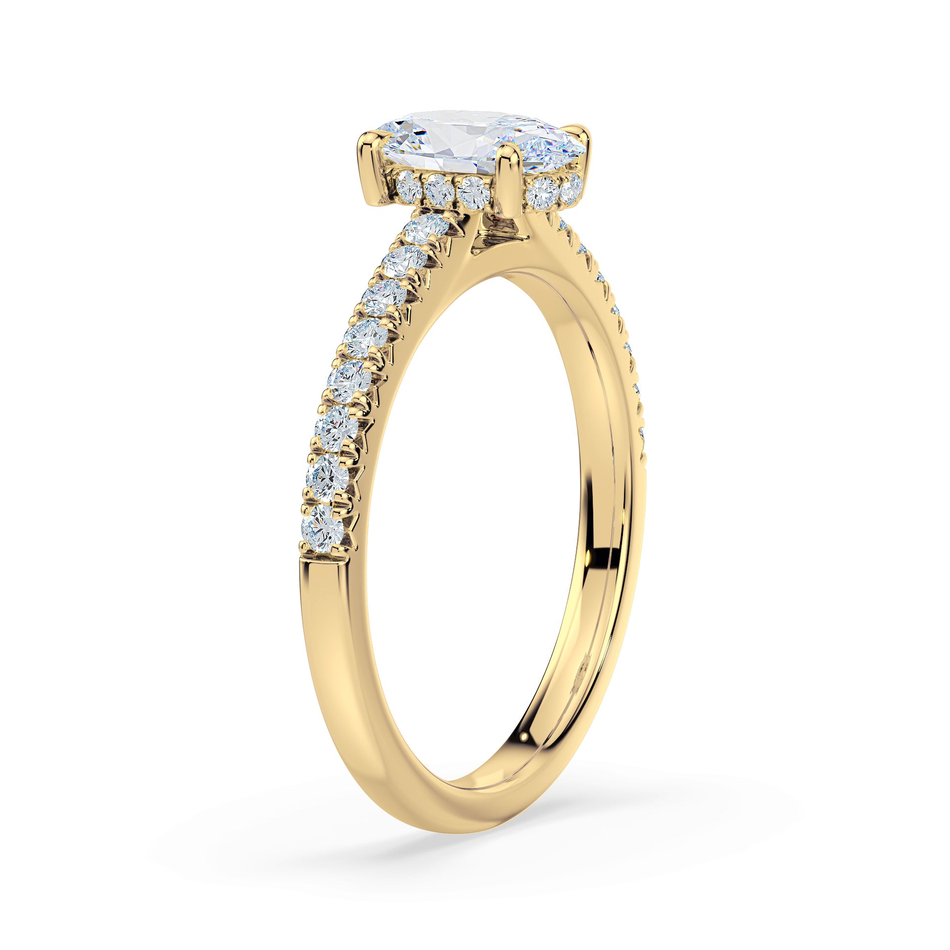 (Royal Asscher Oval - Yellow)