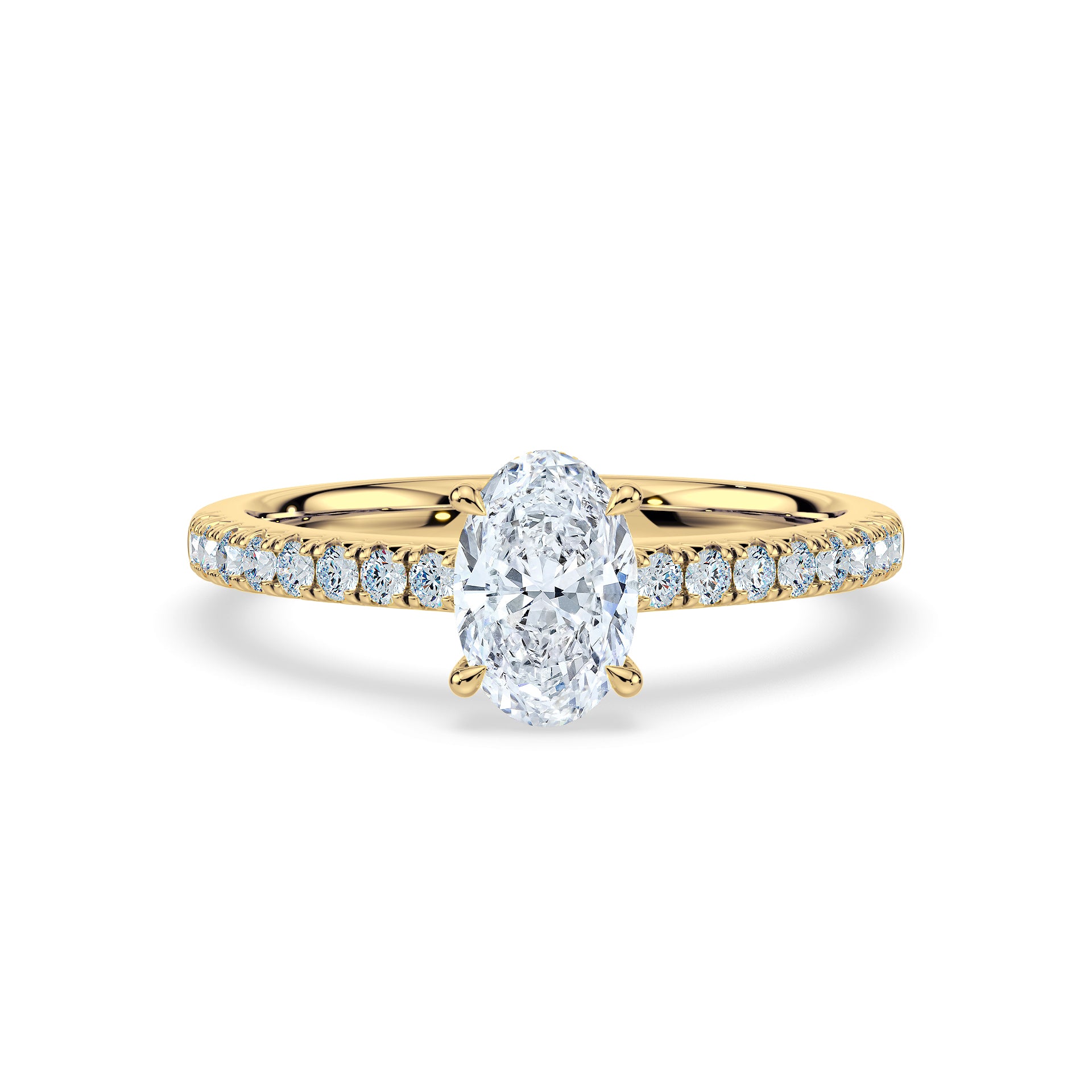 (Royal Asscher Oval - Yellow)