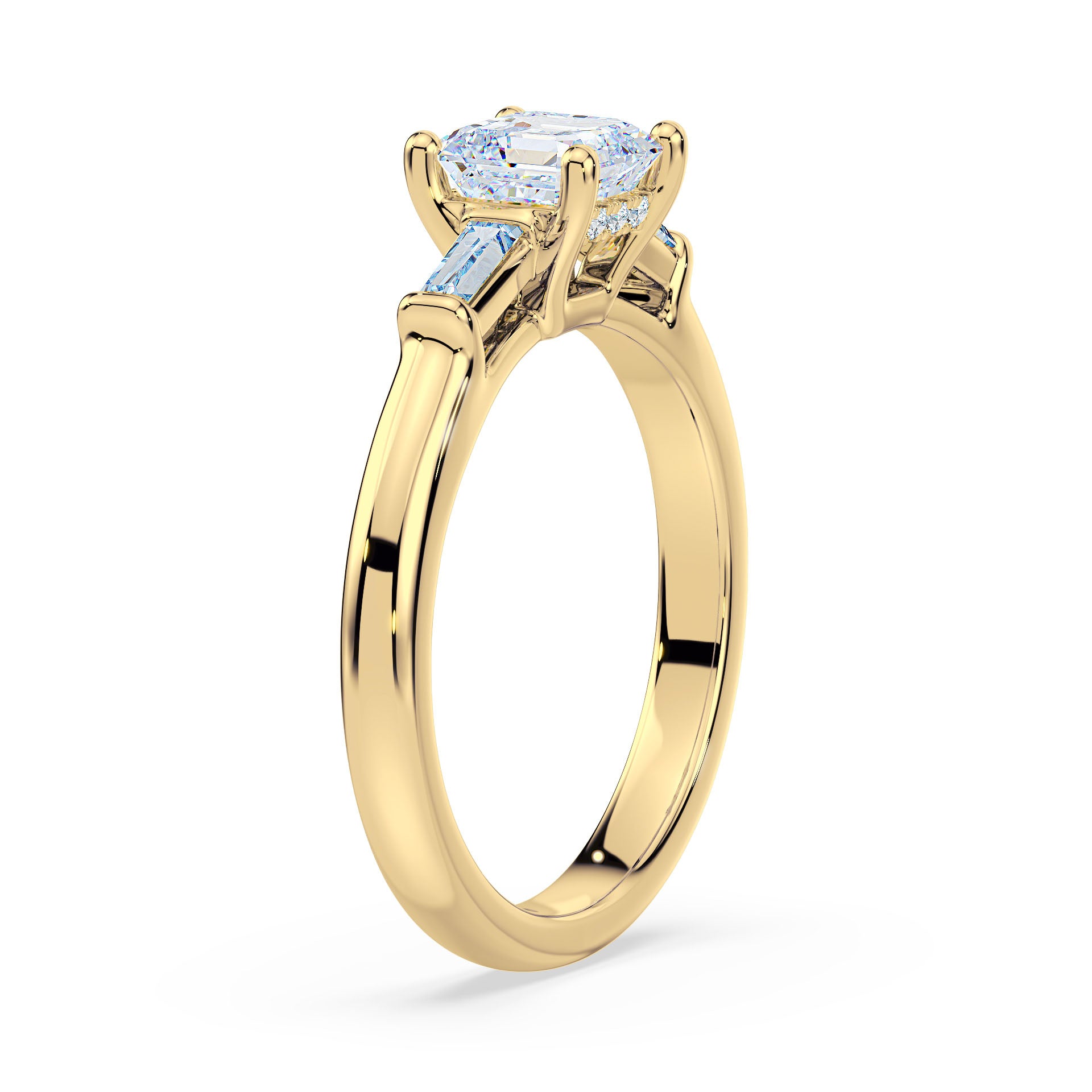 (Royal Asscher Cut - Yellow)