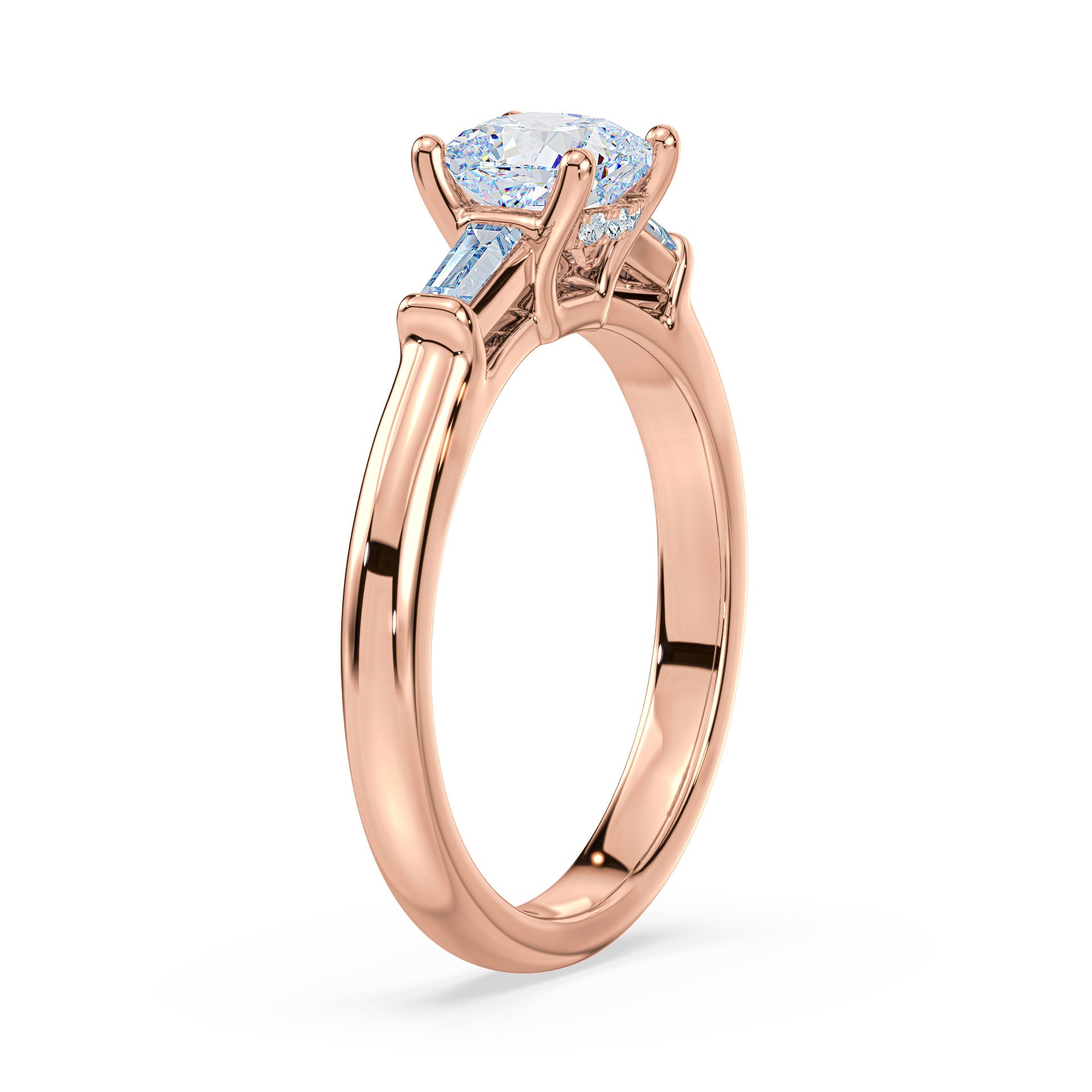 (Royal Asscher Cushion - Rose)