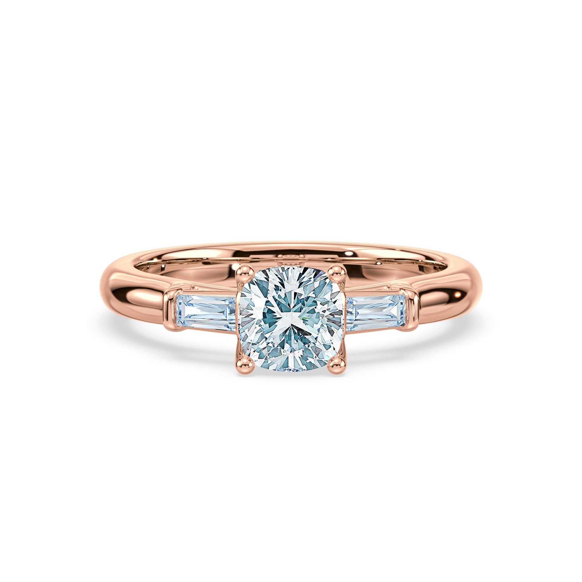 (Royal Asscher Cushion - Rose)