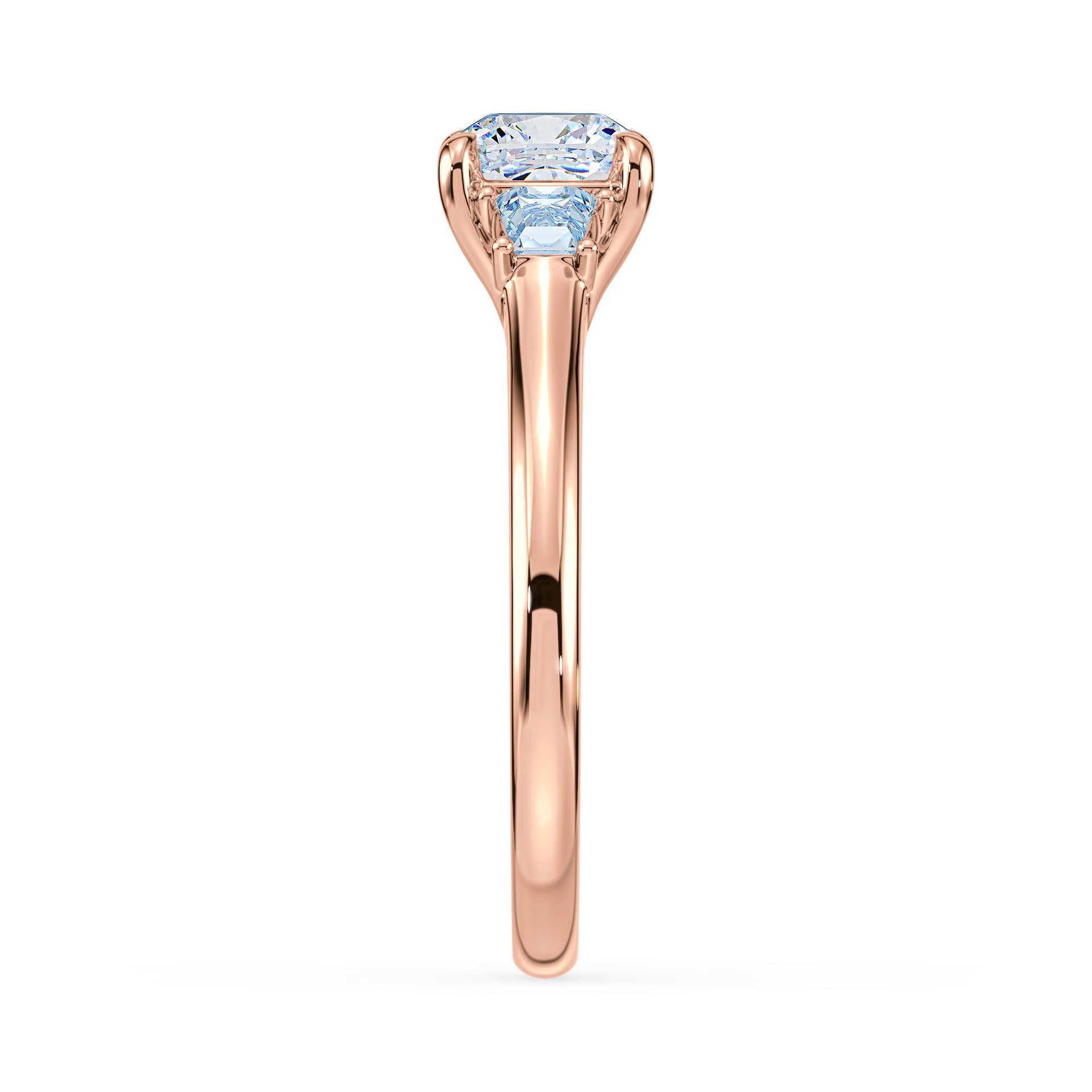 (Royal Asscher Cushion - Rose)