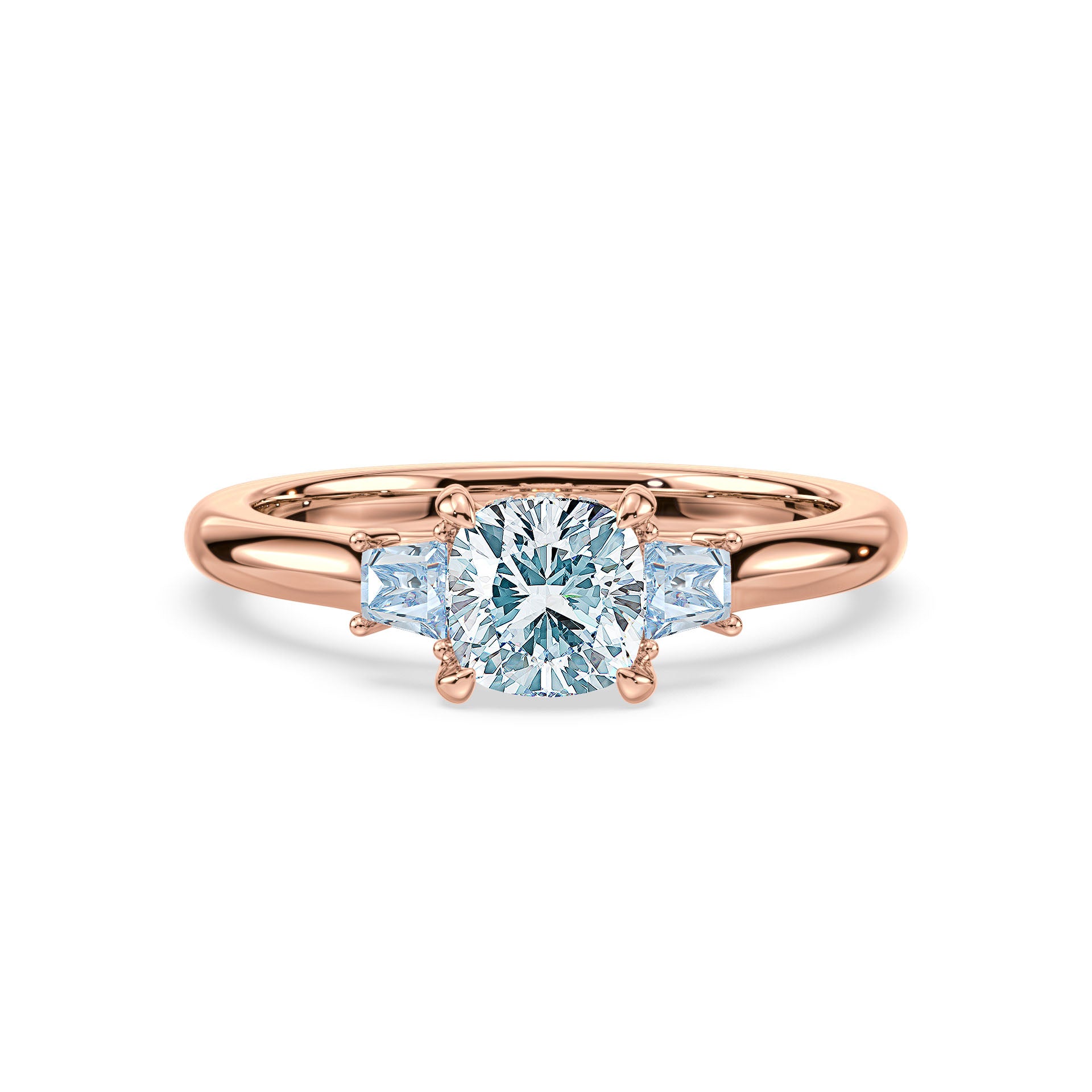 (Royal Asscher Cushion - Rose)