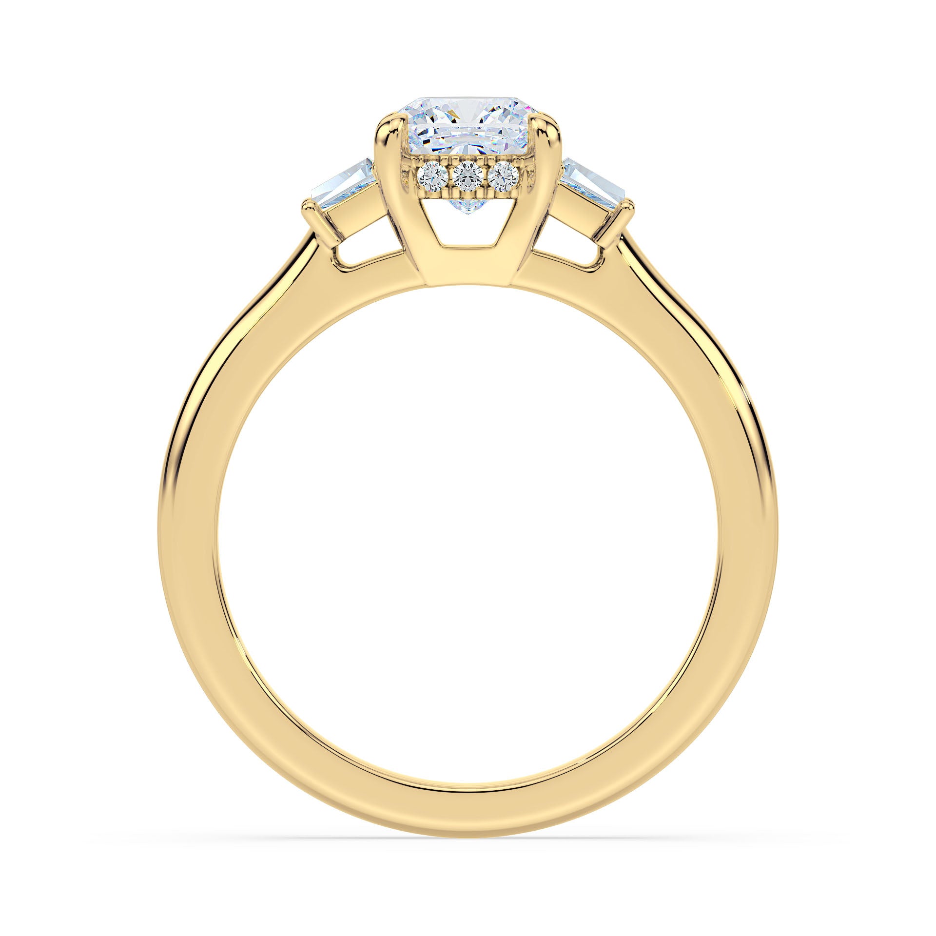 (Royal Asscher Cushion - Yellow)