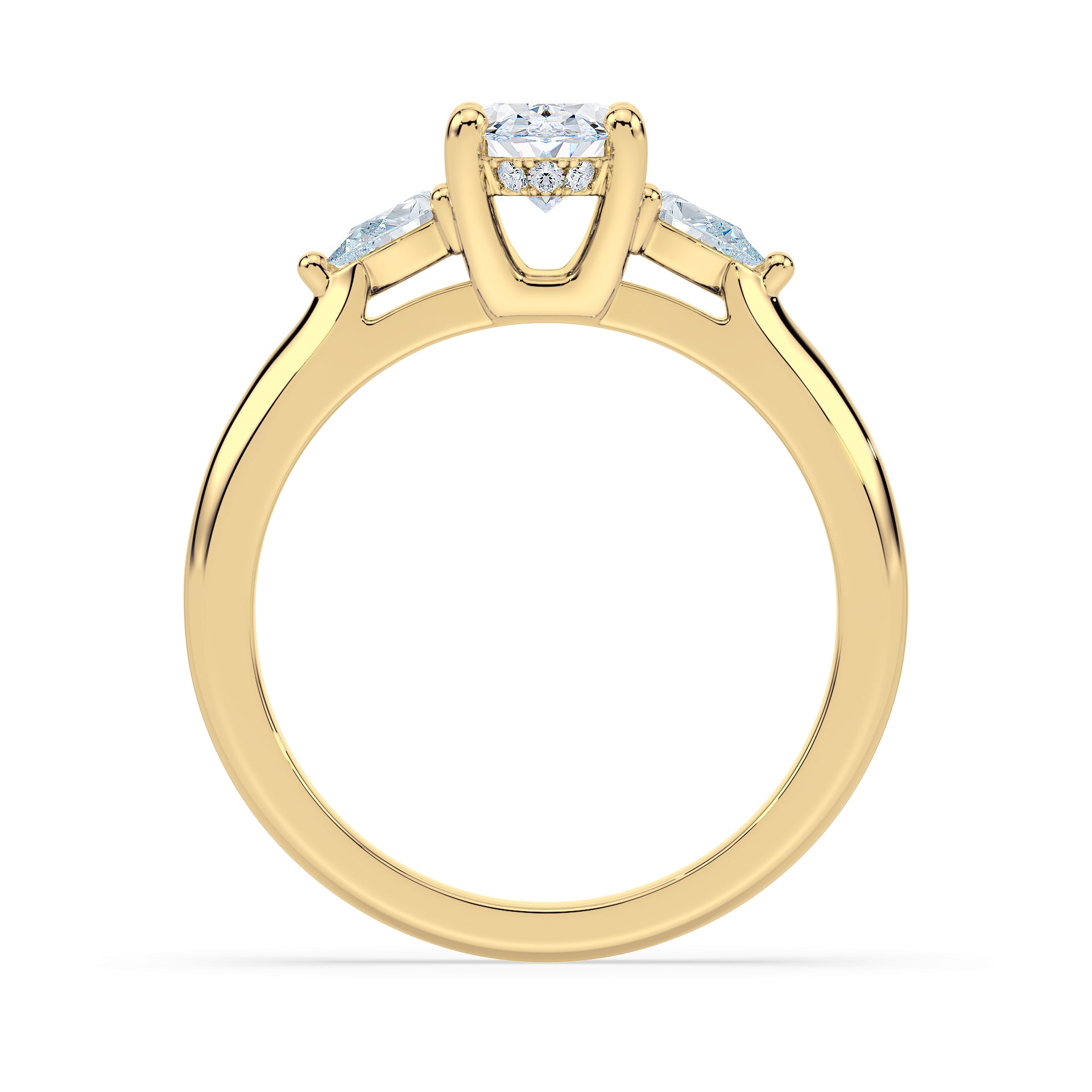 (Royal Asscher Oval - Yellow)